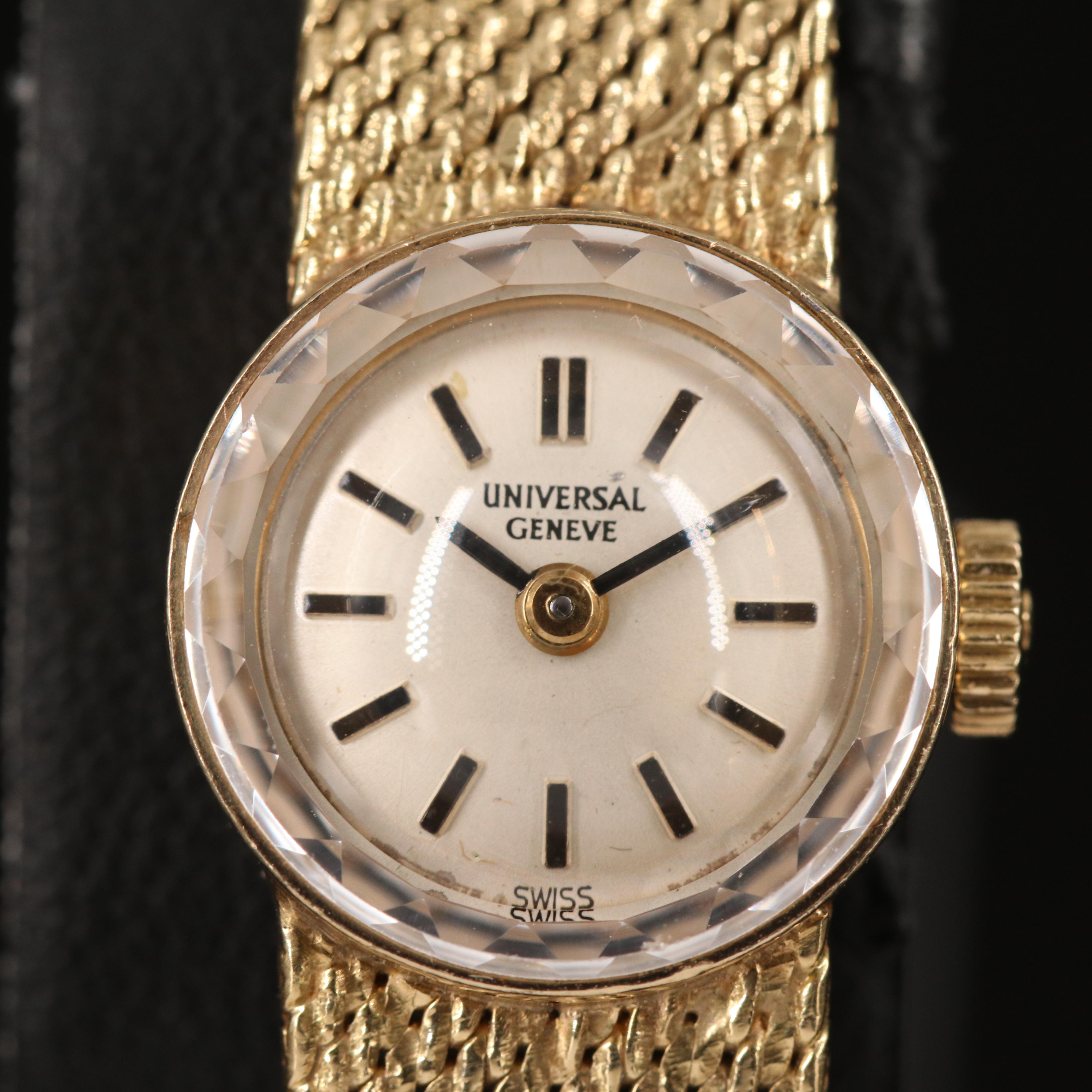 14K Universal Geneve Stem Wind Watch
