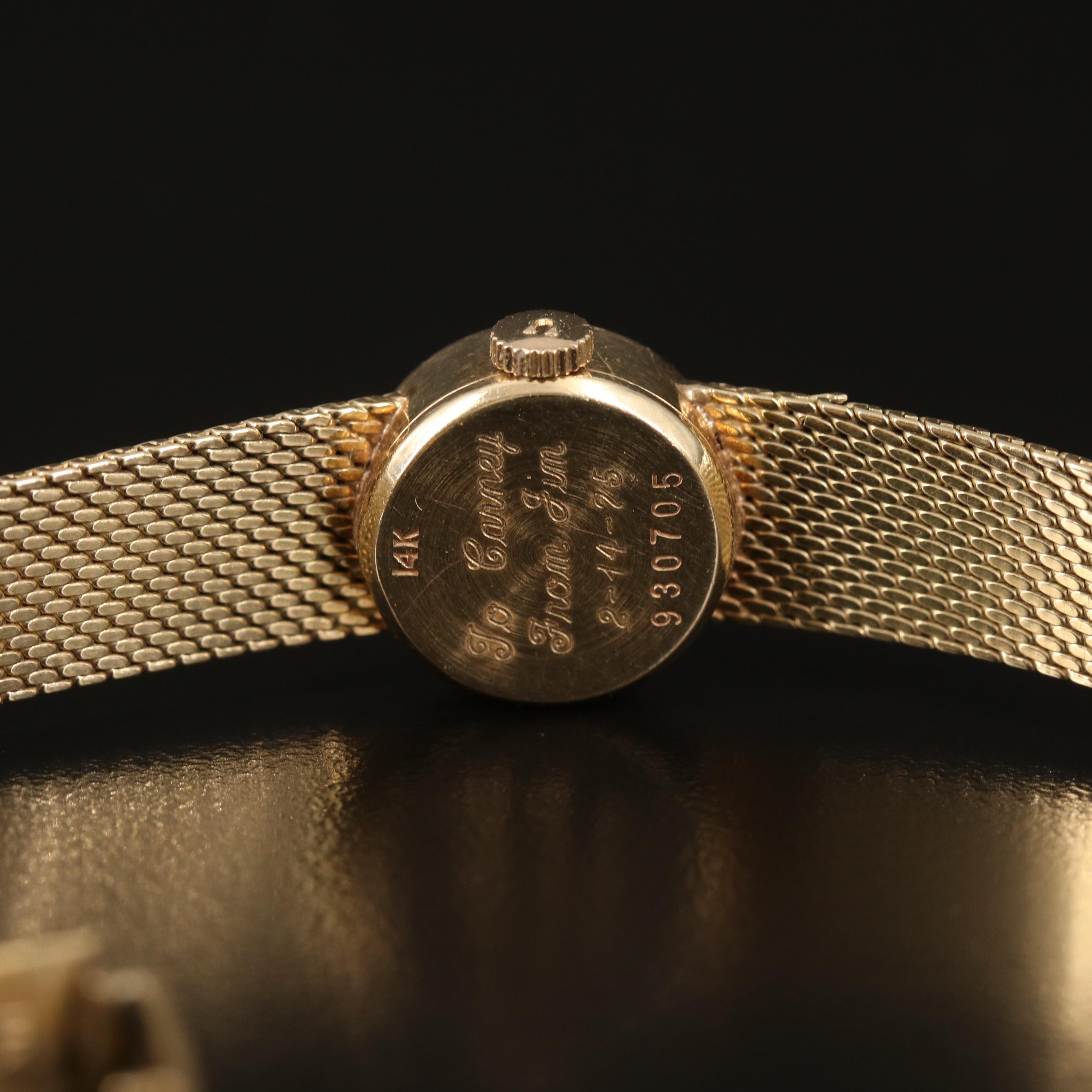 14K Universal Geneve Stem Wind Watch