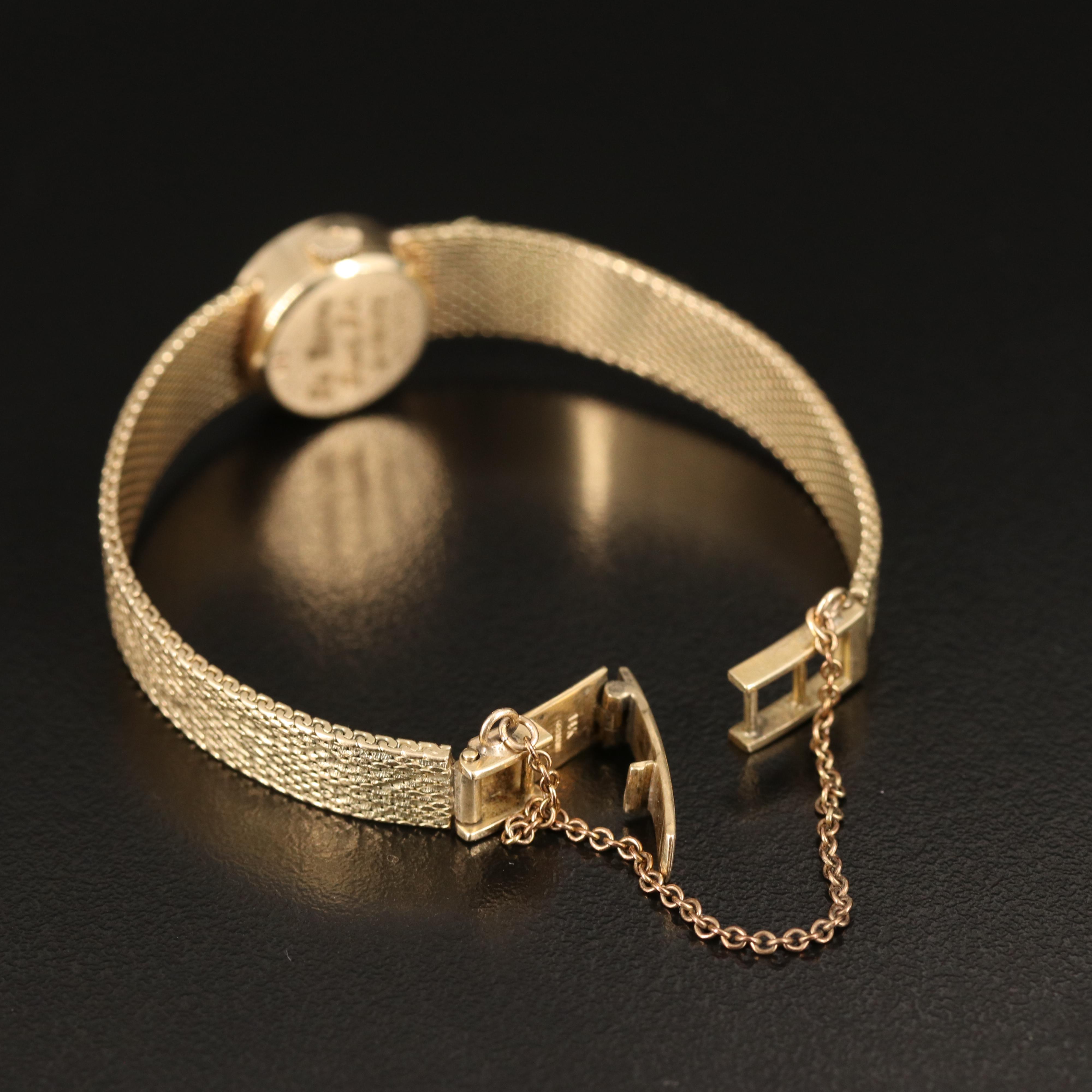 14K Universal Geneve Stem Wind Watch