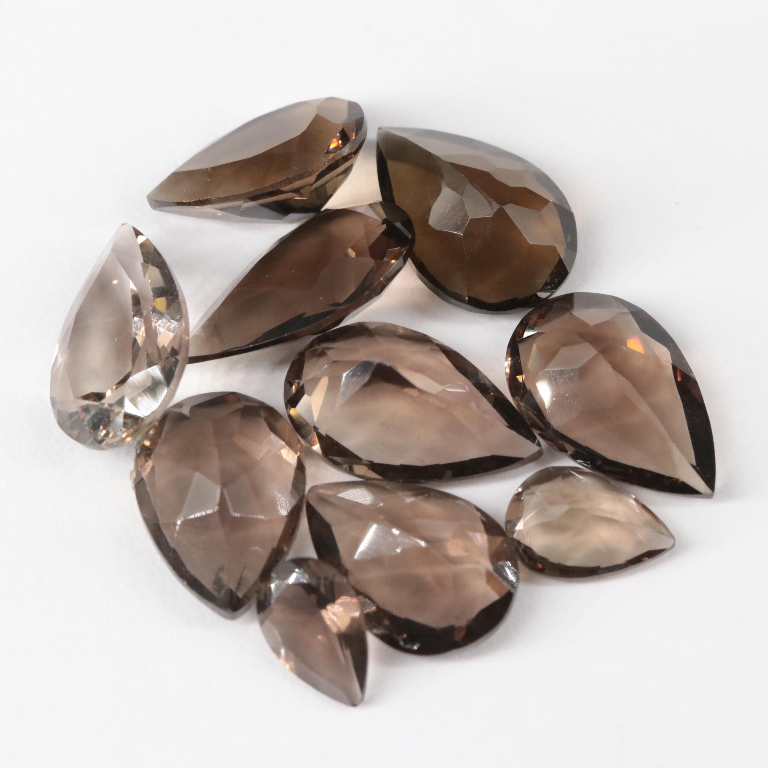 Loose 38.33 CTW Smoky Quartz