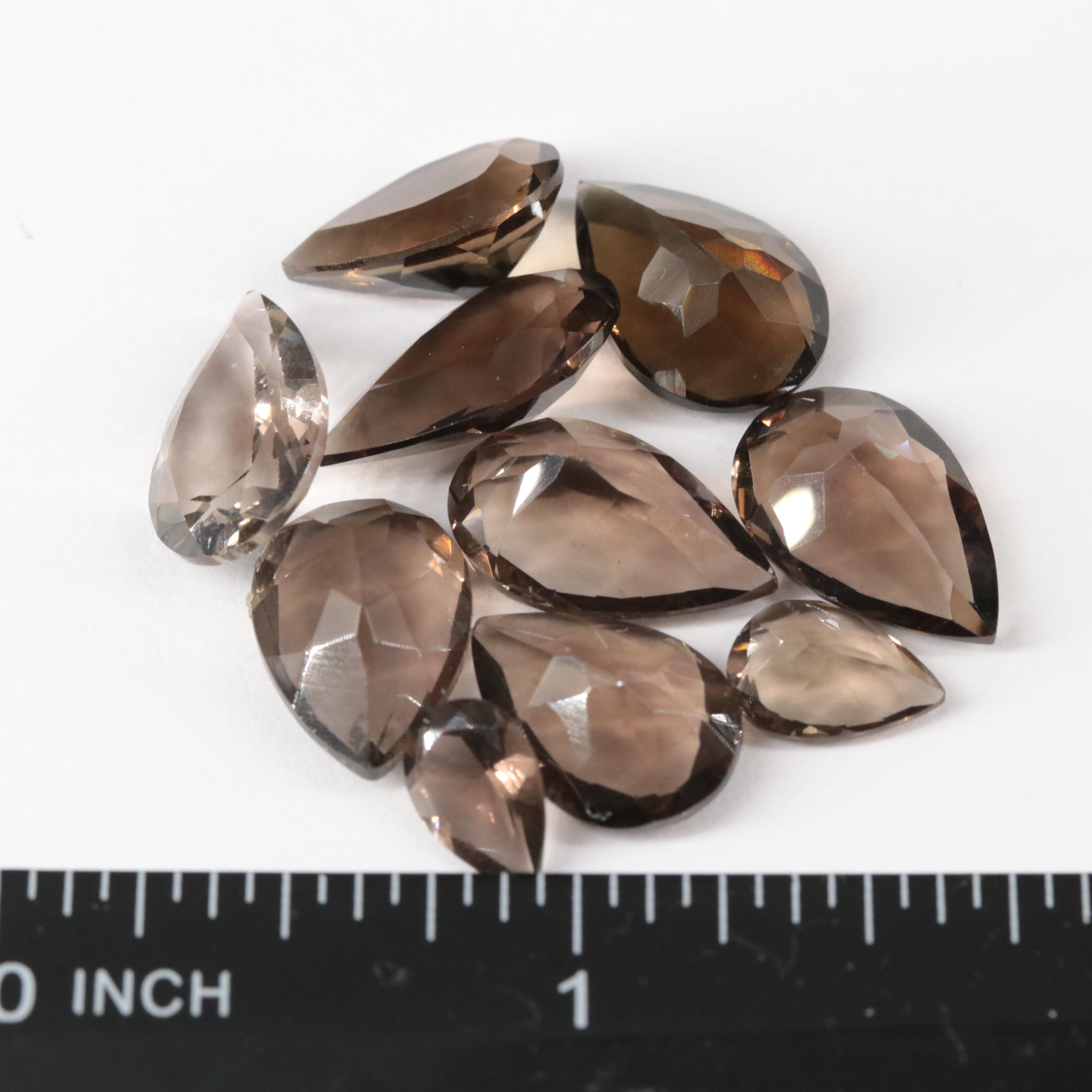 Loose 38.33 CTW Smoky Quartz