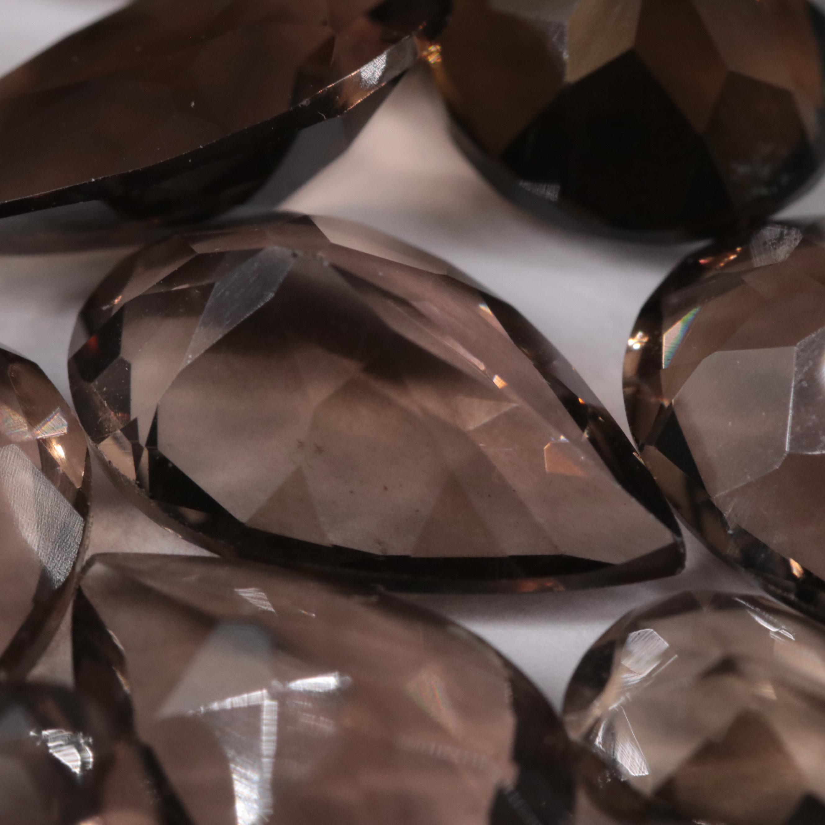 Loose 38.33 CTW Smoky Quartz