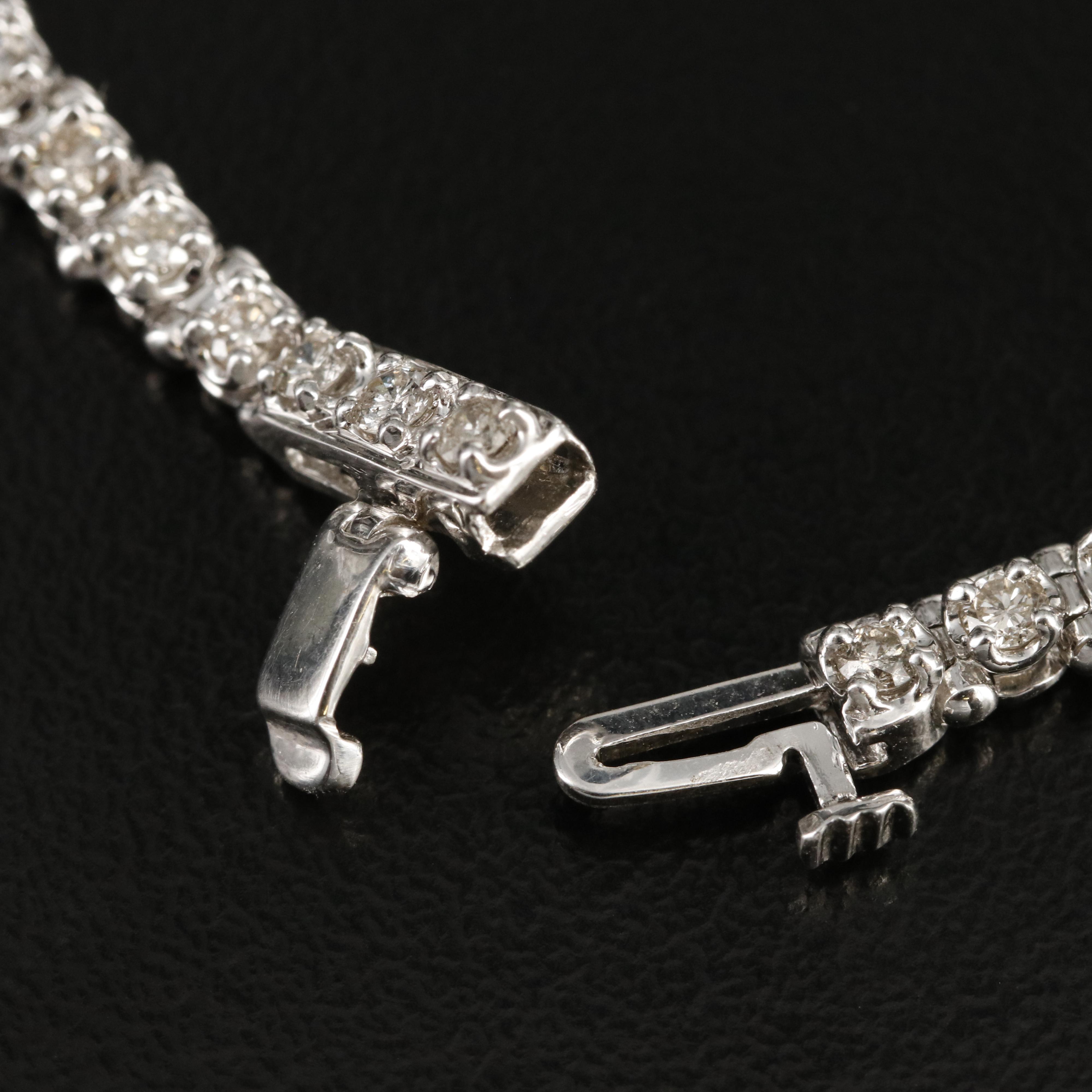 Sterling 2.03 CTW Diamond Line Bracelet