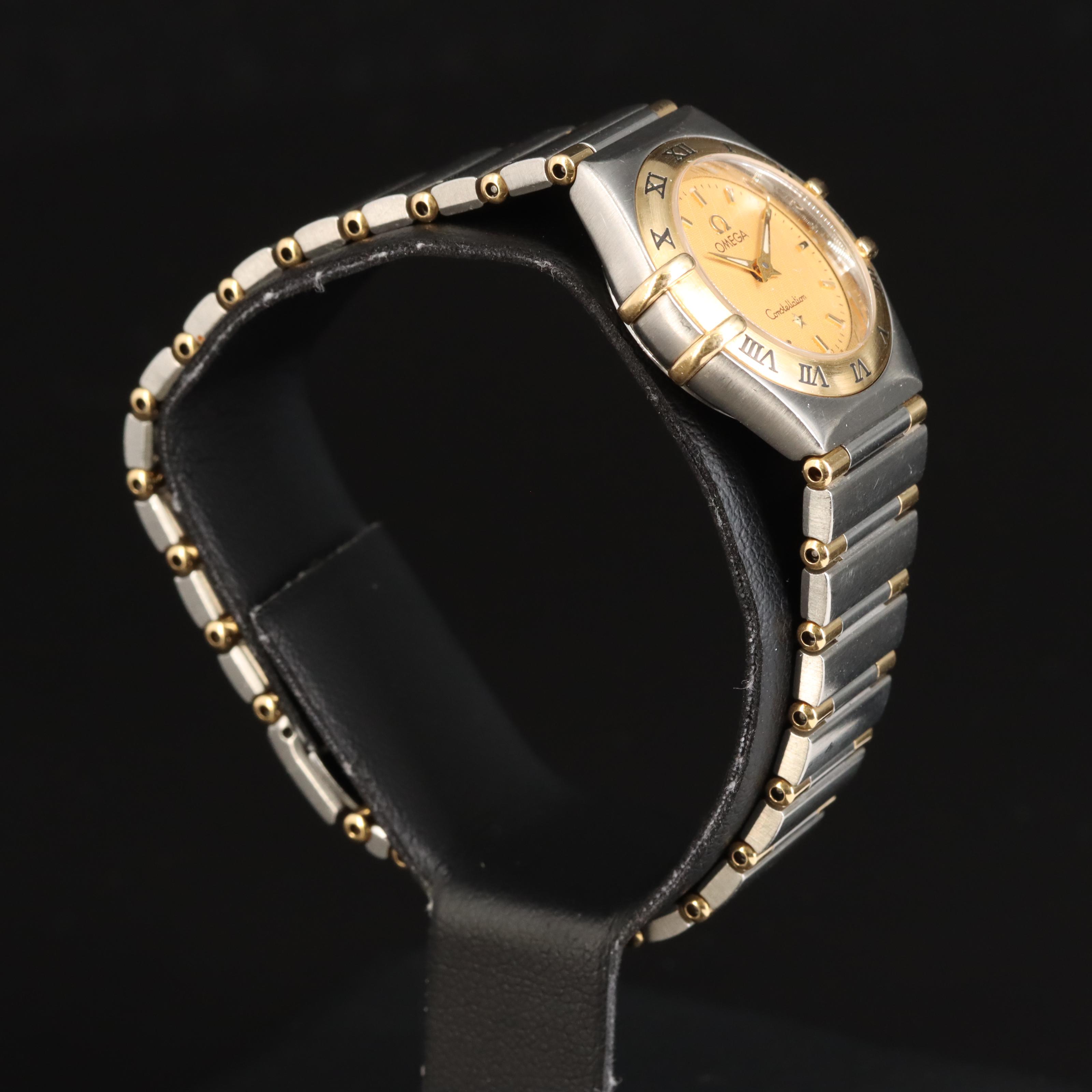 Omega Constellation 18K and Stainless Steel Quartz Watch