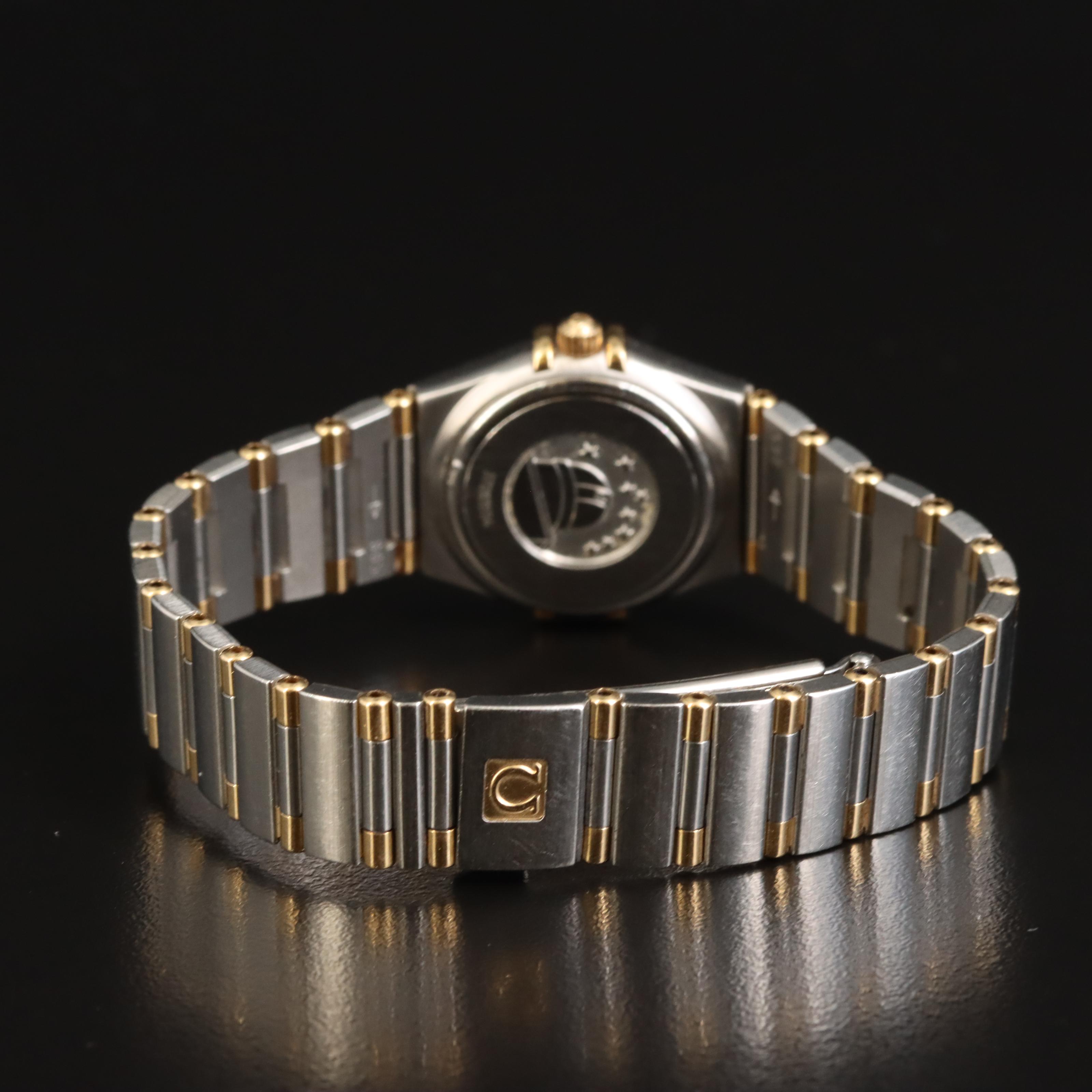 Omega Constellation 18K and Stainless Steel Quartz Watch