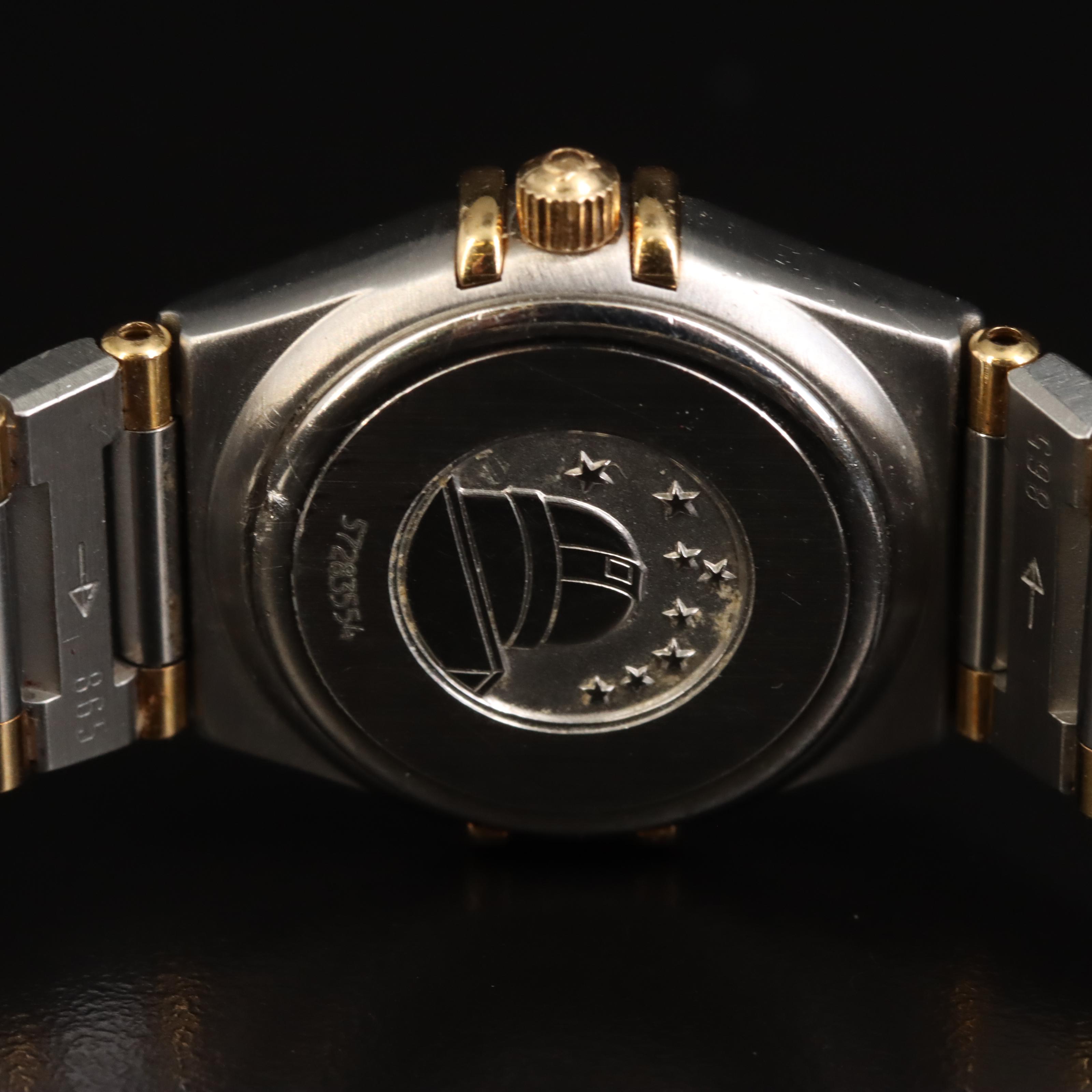 Omega Constellation 18K and Stainless Steel Quartz Watch