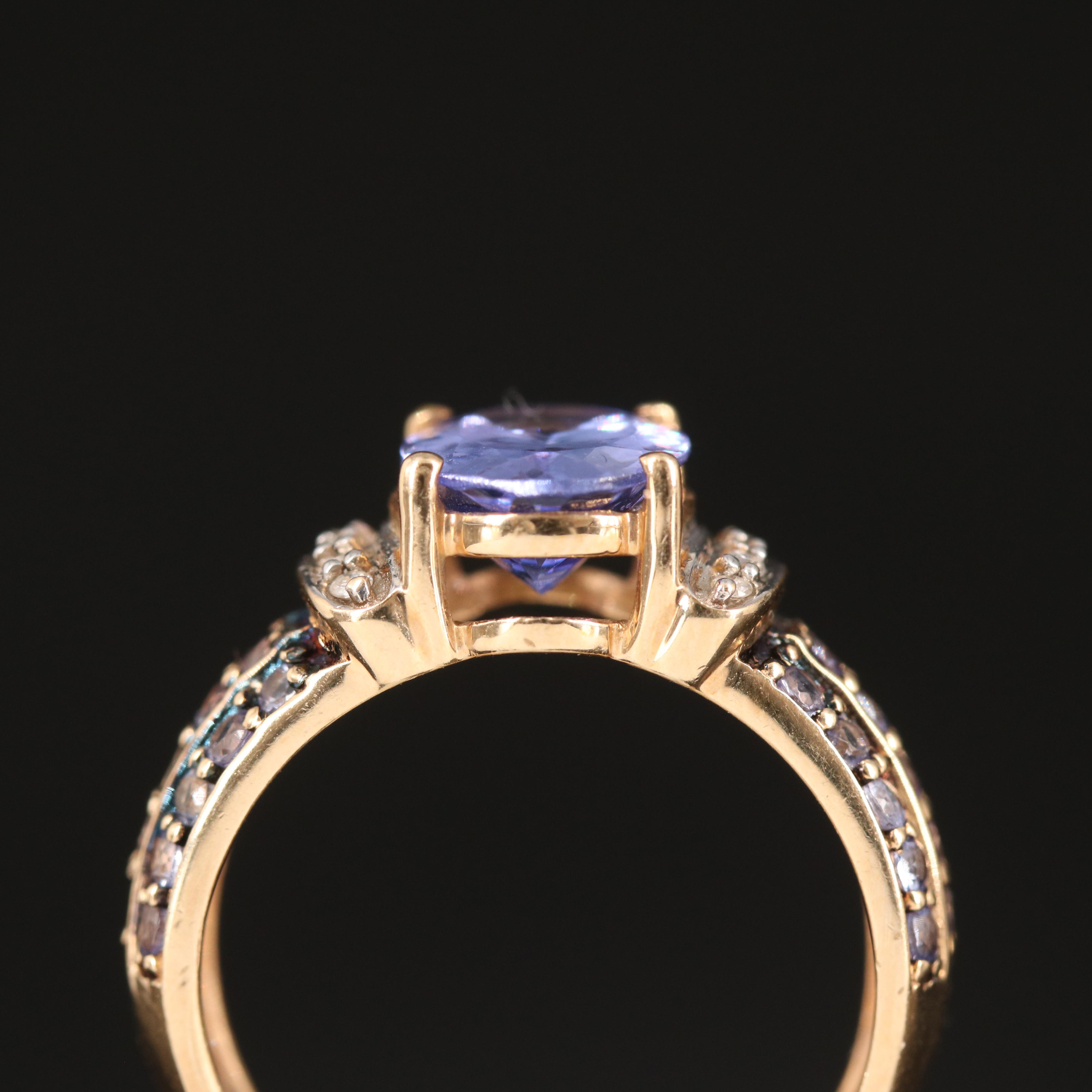 14K Tanzanite and Diamond Ring