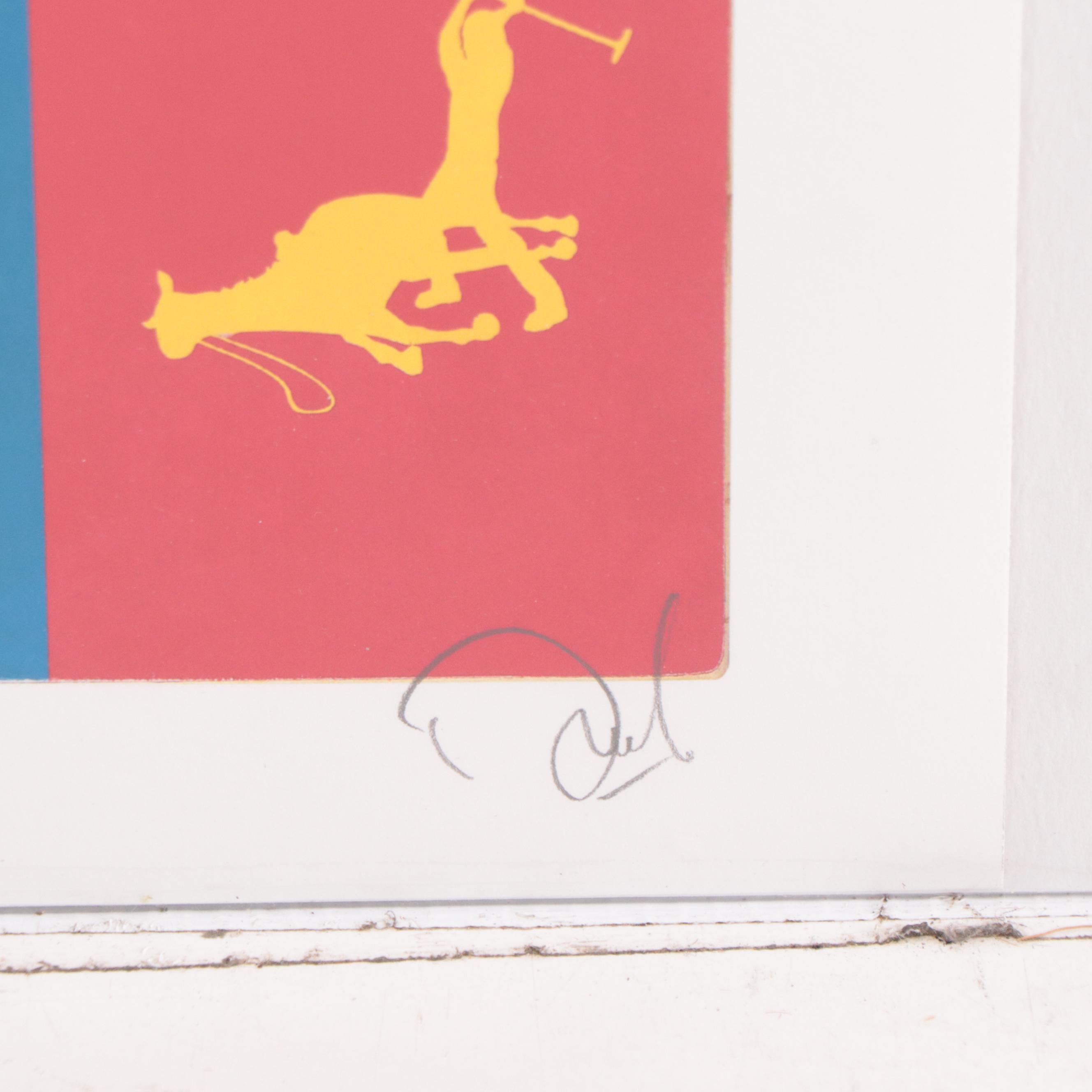 Denial Pop Art Giclée "Logo By Ralph Lauren," 21st Century