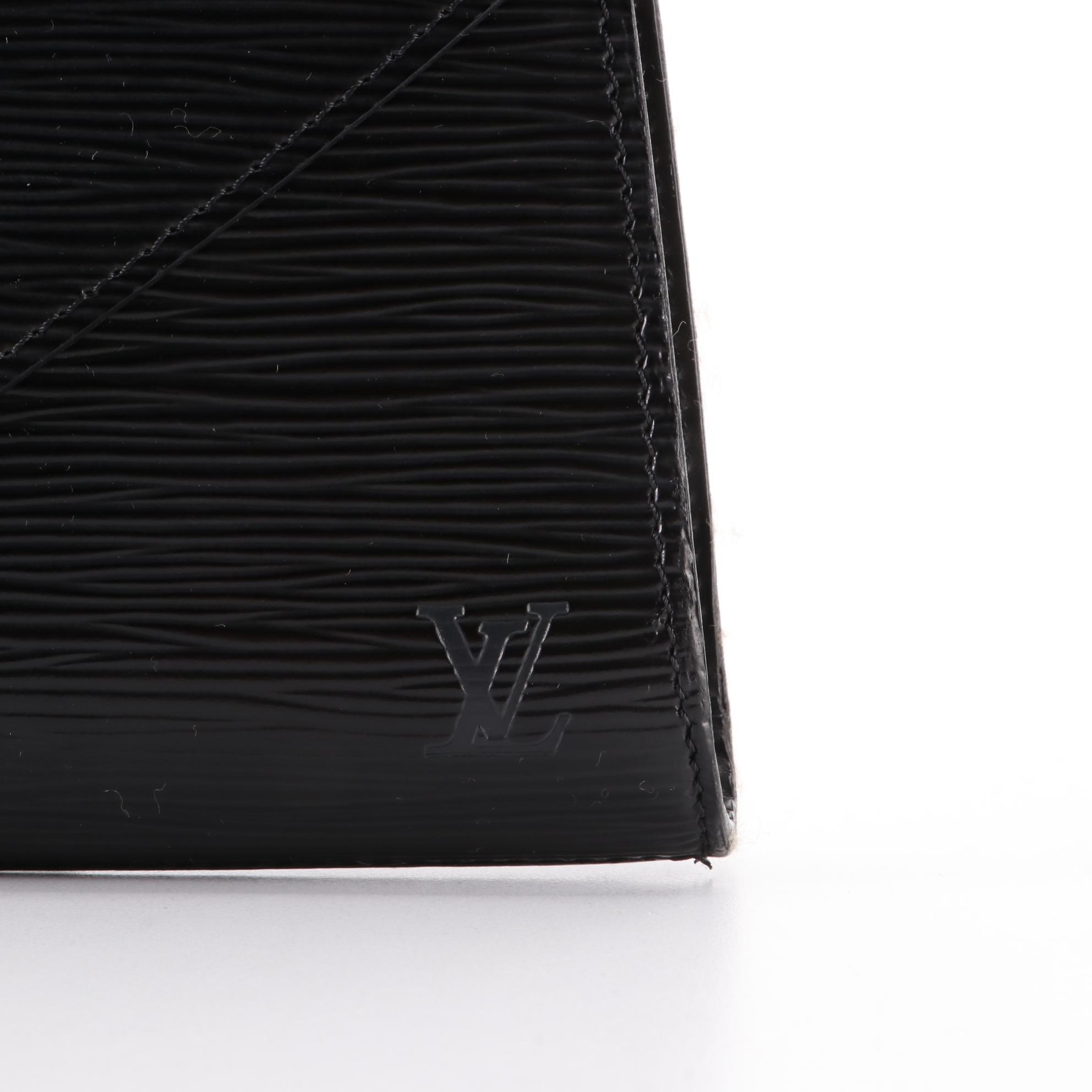 Louis Vuitton Art Deco Clutch in Black Epi Leather