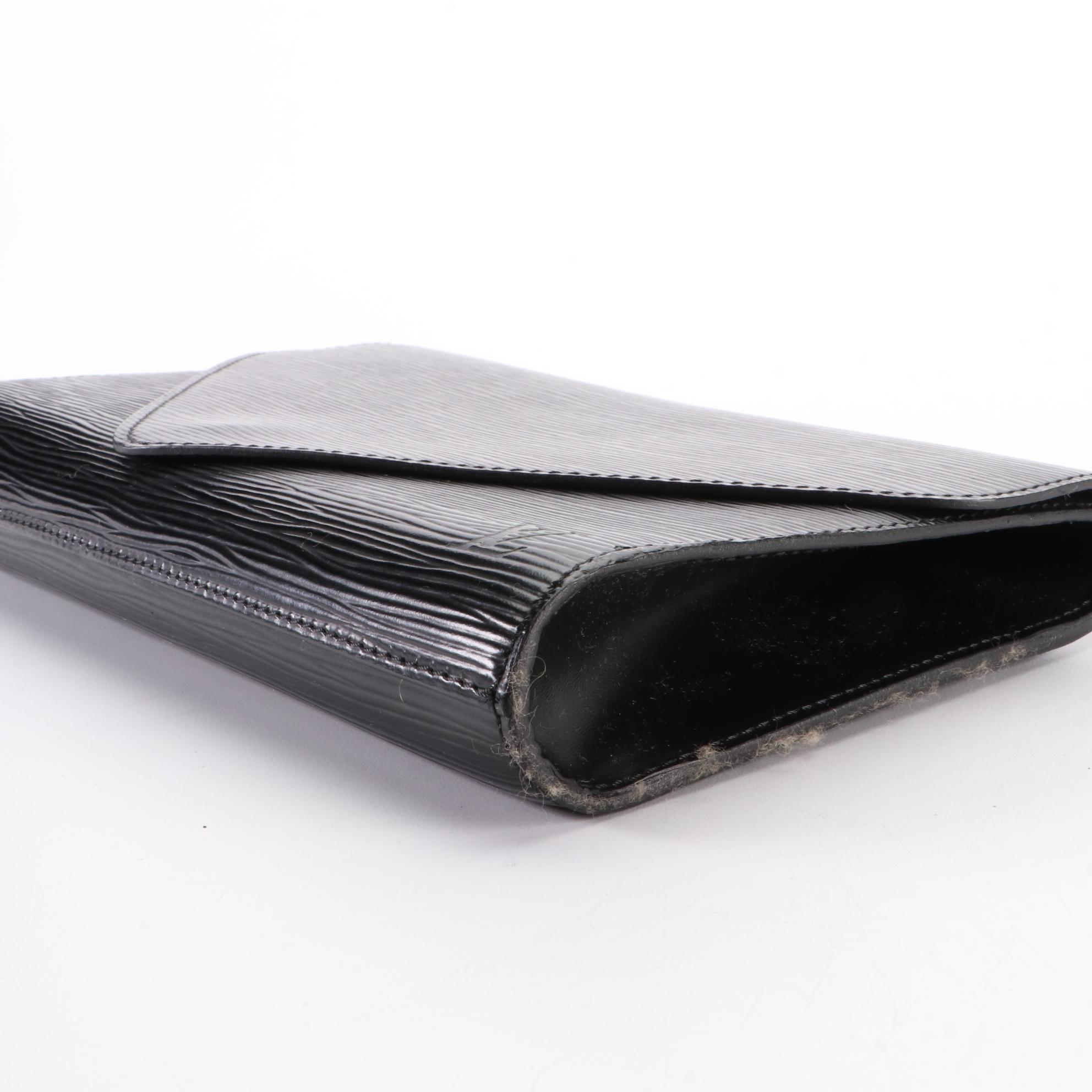 Louis Vuitton Art Deco Clutch in Black Epi Leather