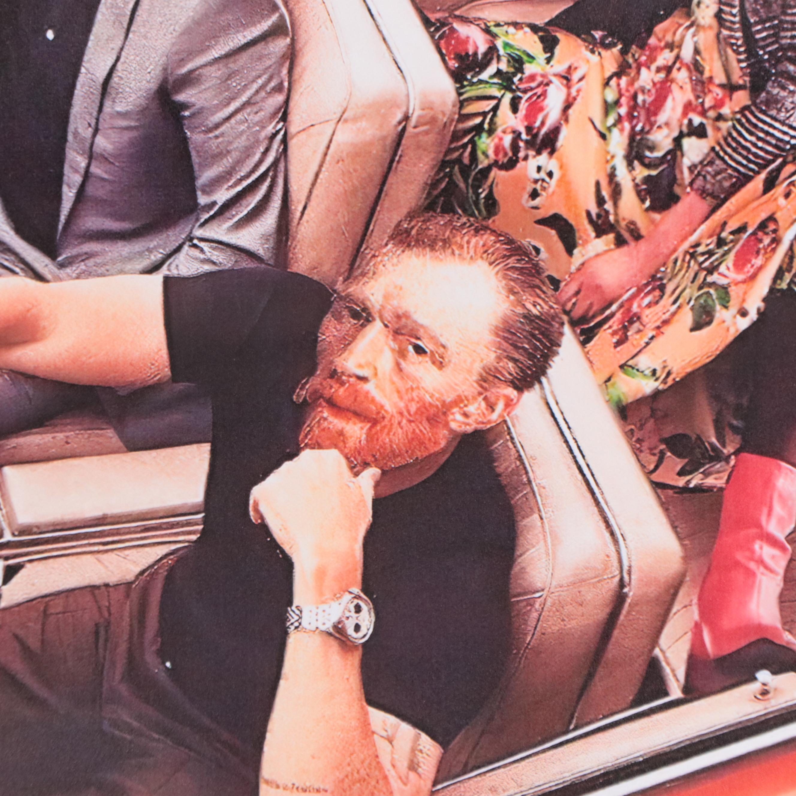 Giclée Poster of Frida Kahlo, Dali, and Van Gogh in a Car