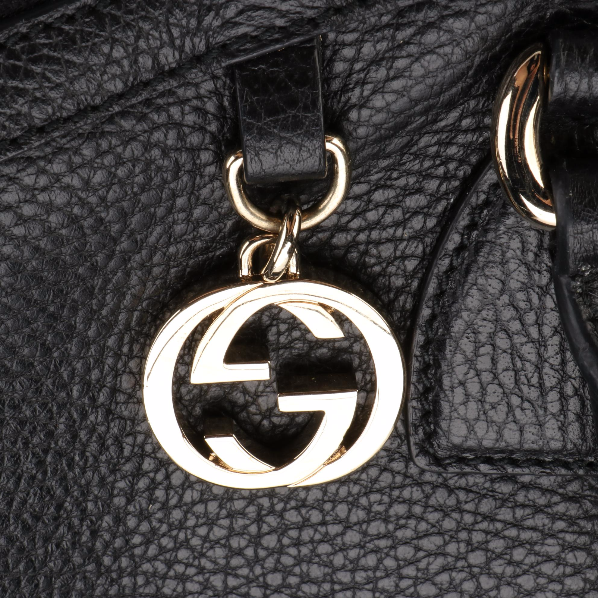 Gucci Two-Way Bag in Grained Leather