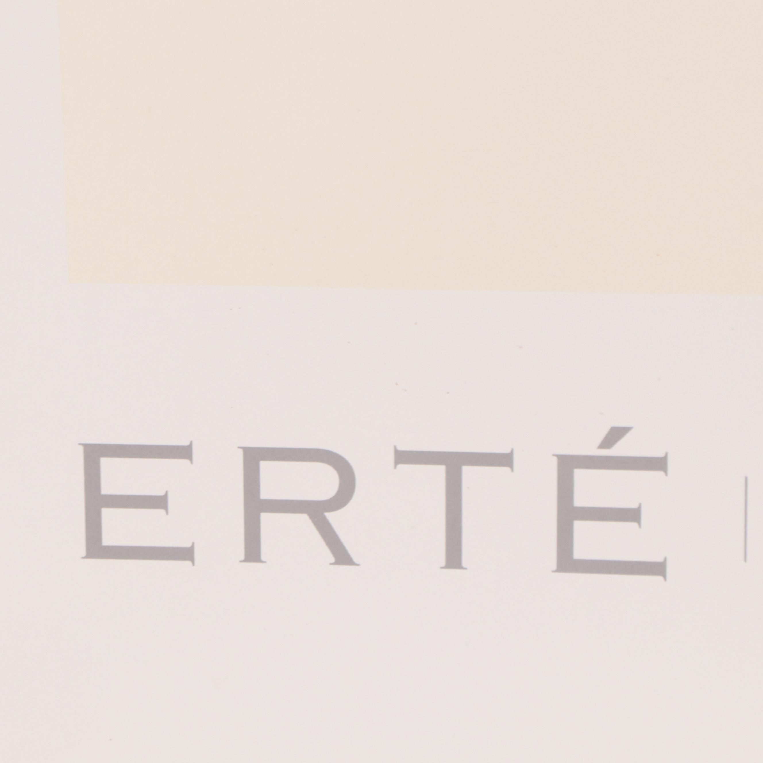 Letterpress Halftone Poster After After Erté "Directoire"