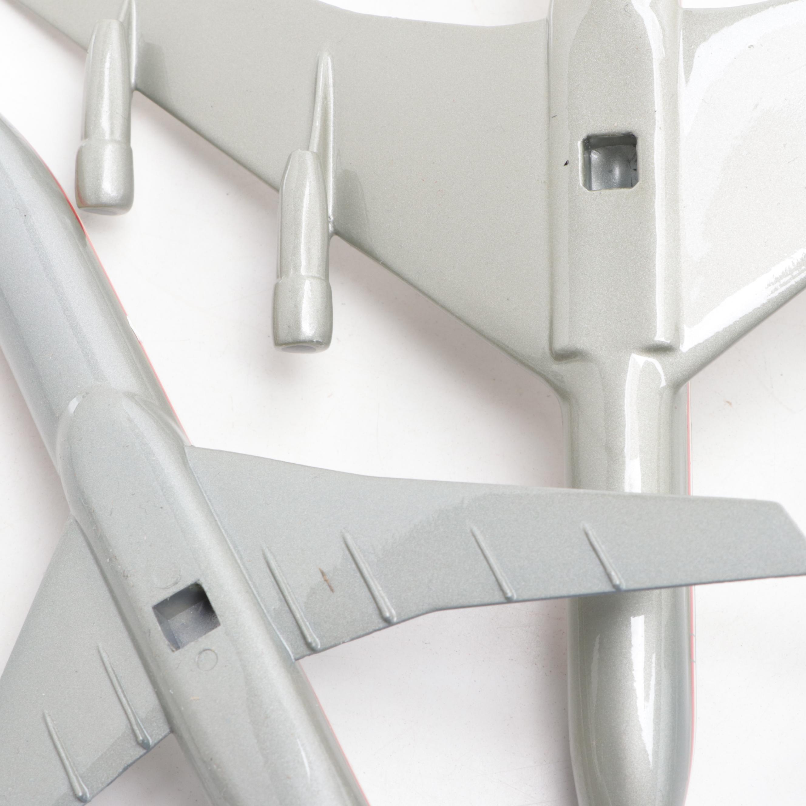 Five American Airlines Scale Model Airplanes