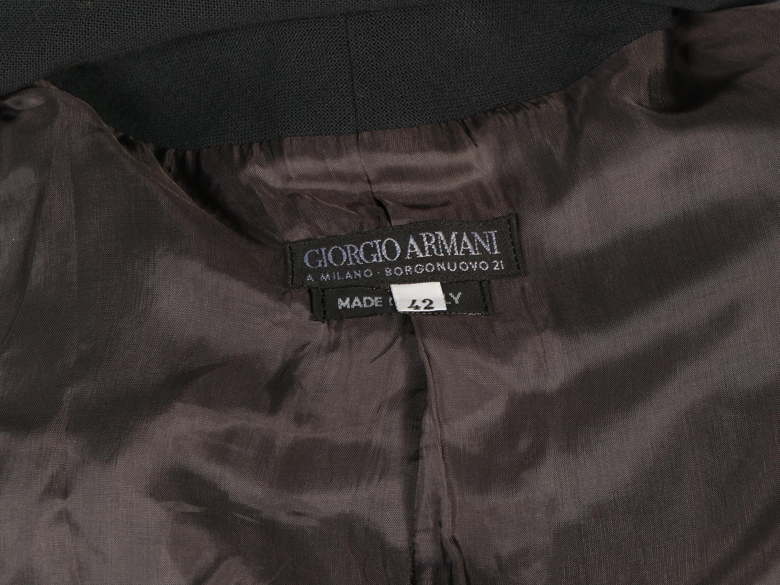 Giorgio Armani Skirt Suit and Fitted Jacket in Wool