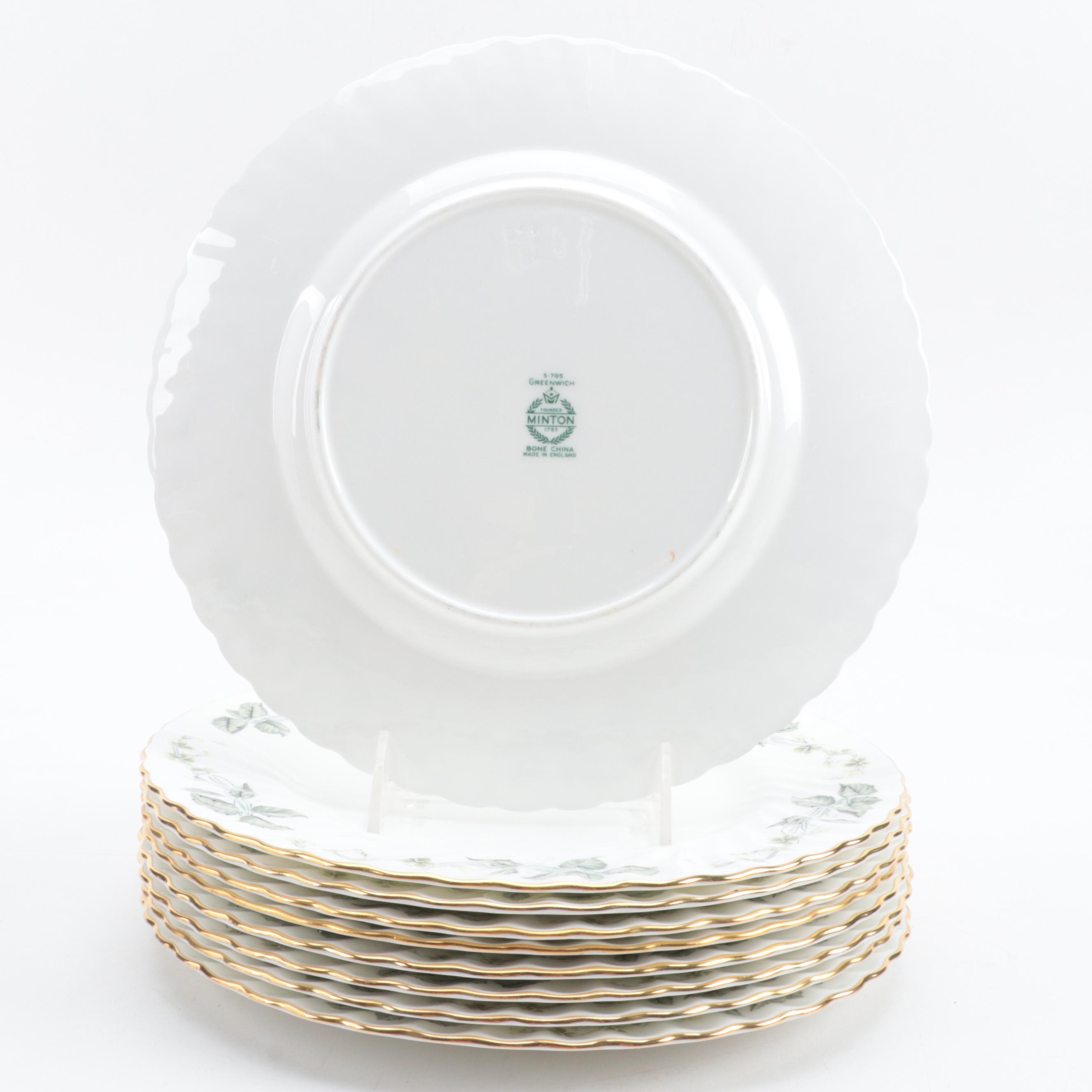 Minton English Bone China "Greenwich" Dinnerware, 1962–1979