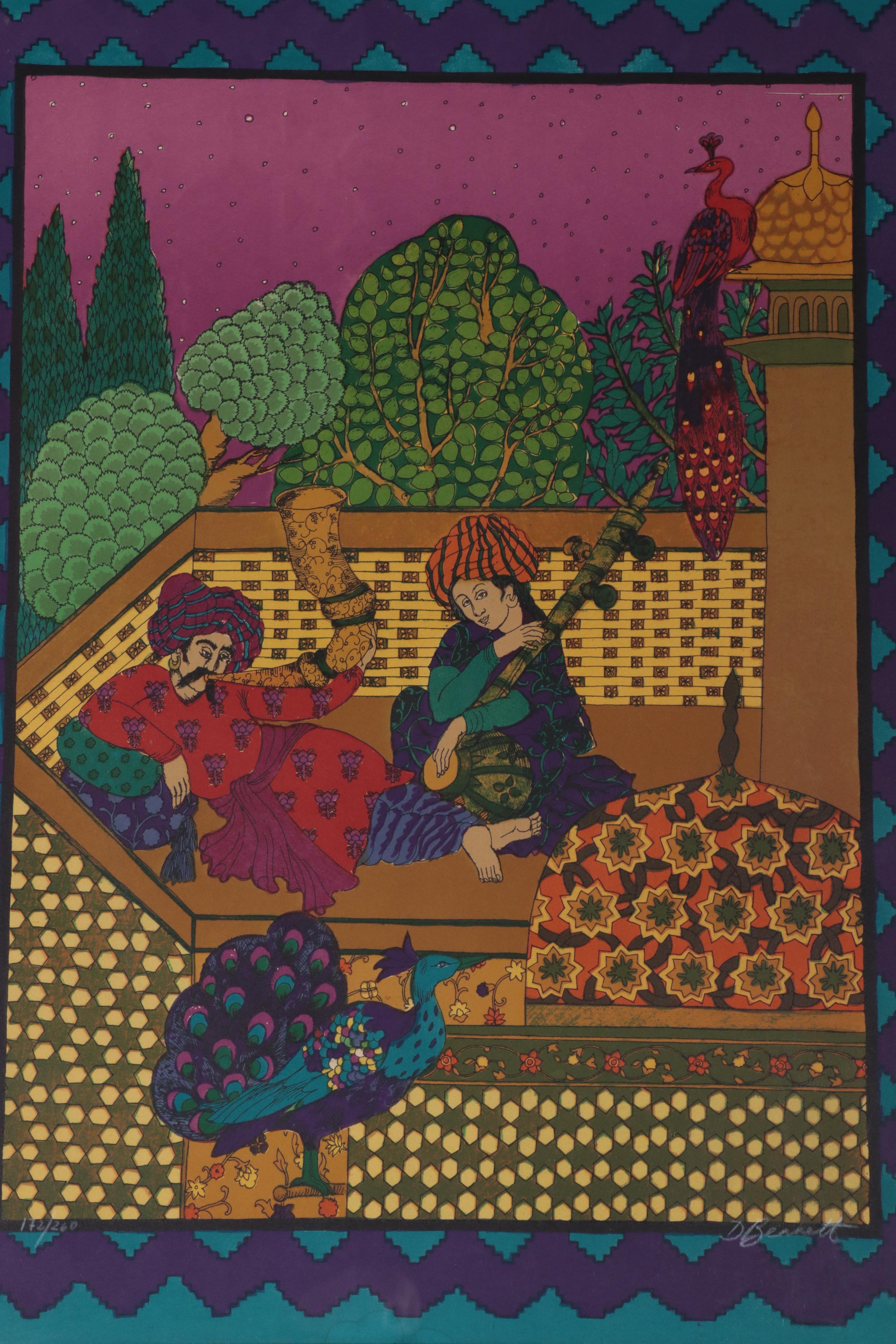 Diana Bennett Indian Inspired Lithographs