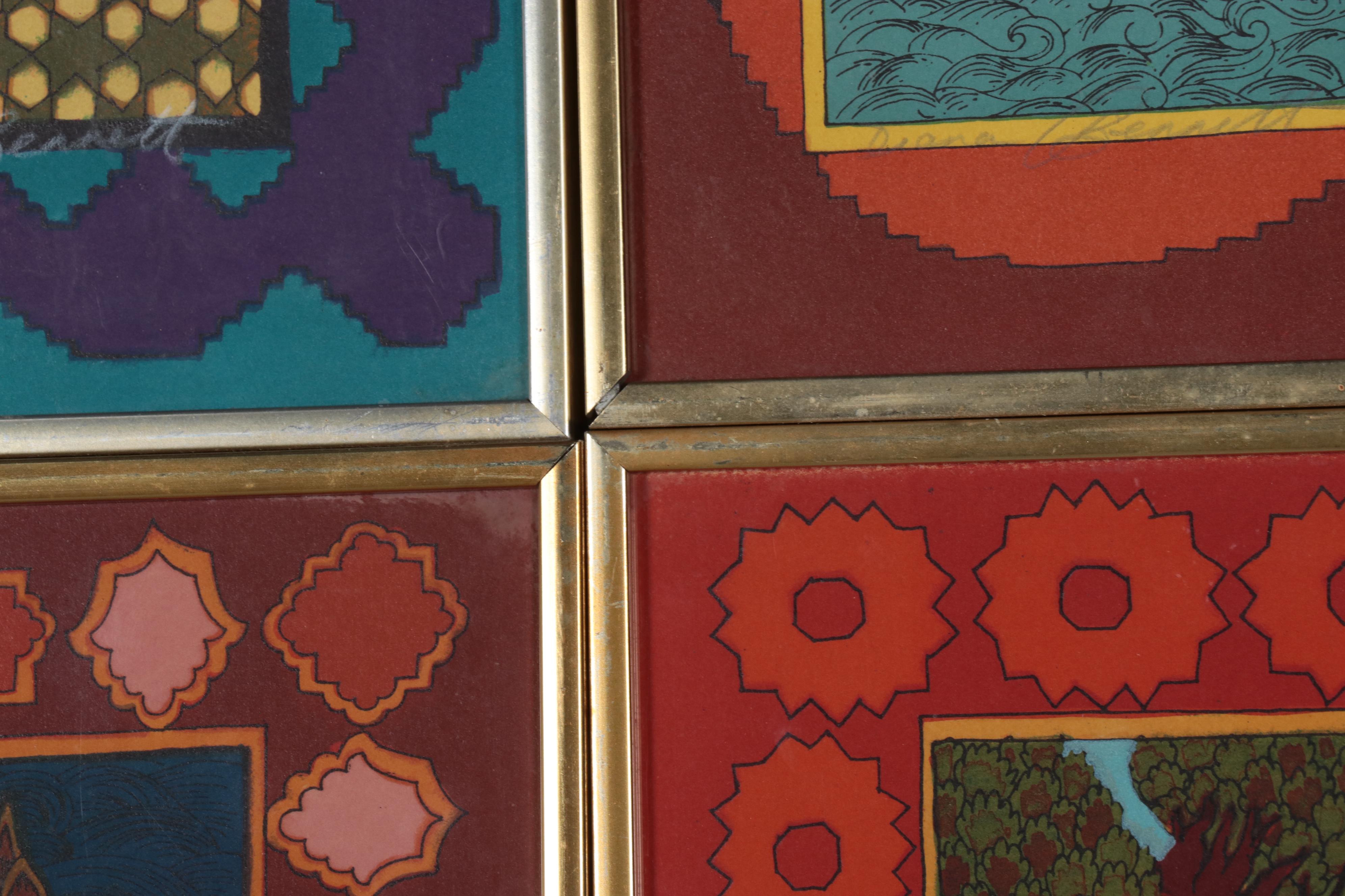 Diana Bennett Indian Inspired Lithographs