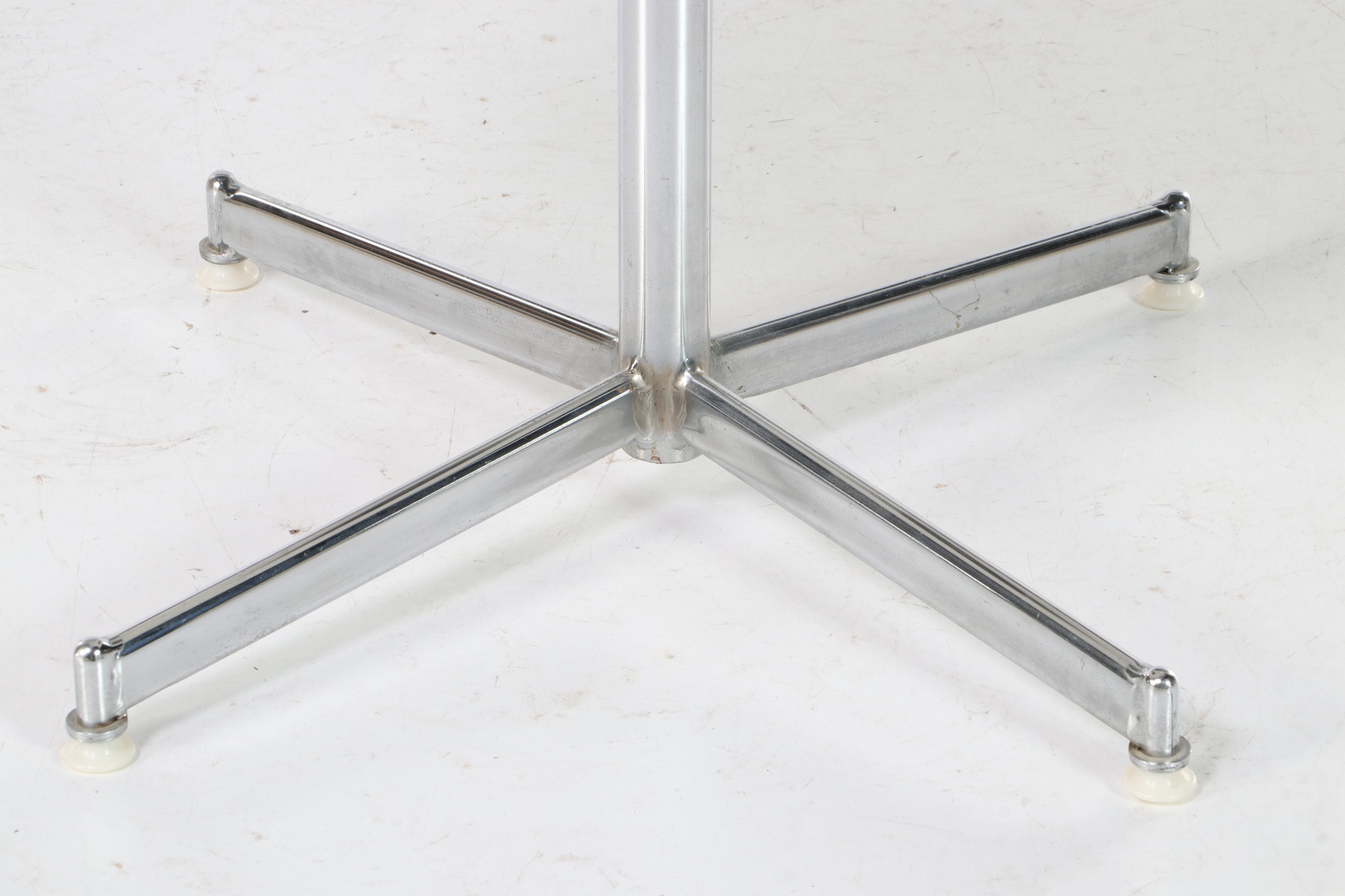 Mid Century Modern Chrome and Acrylic Swivel Chair