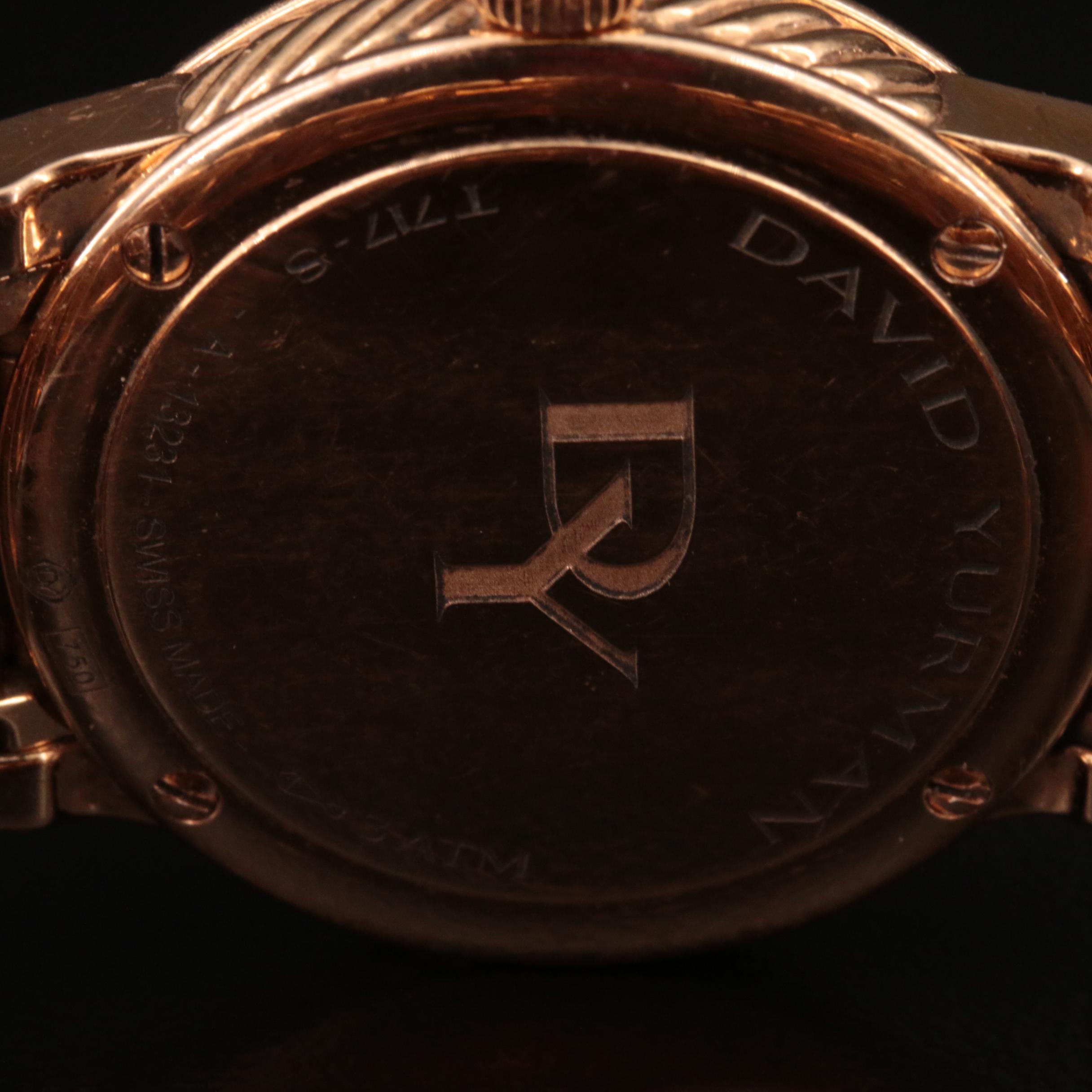 David Yurman 18K Rose Gold 1.11 CTW Diamond Watch