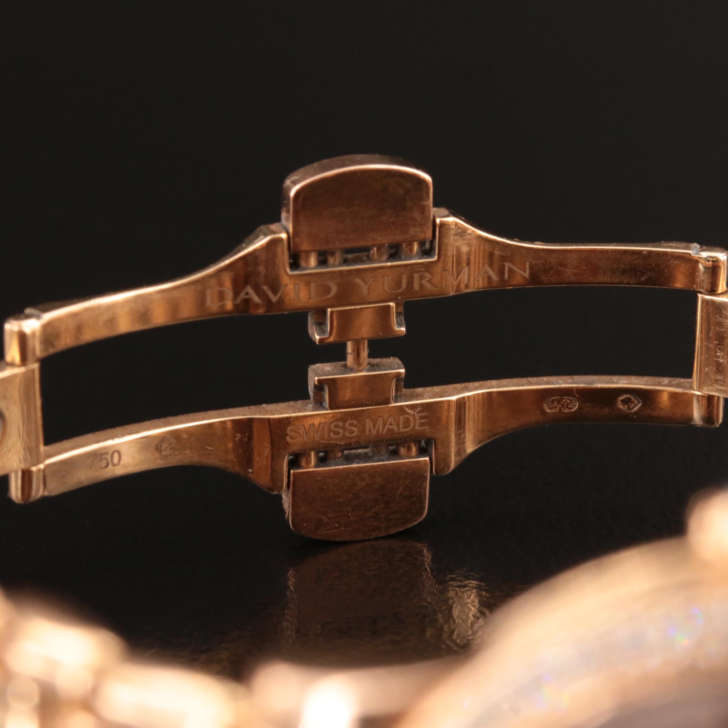 David Yurman 18K Rose Gold 1.11 CTW Diamond Watch