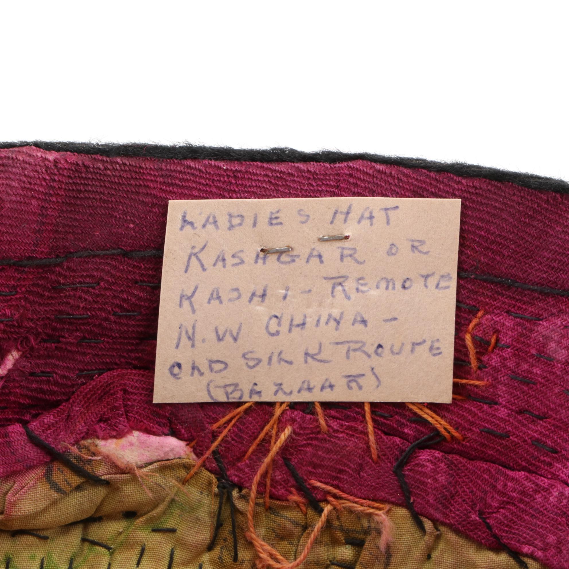 Handmade Central Asian Embroidered and Embellished Badam Doppa Hats