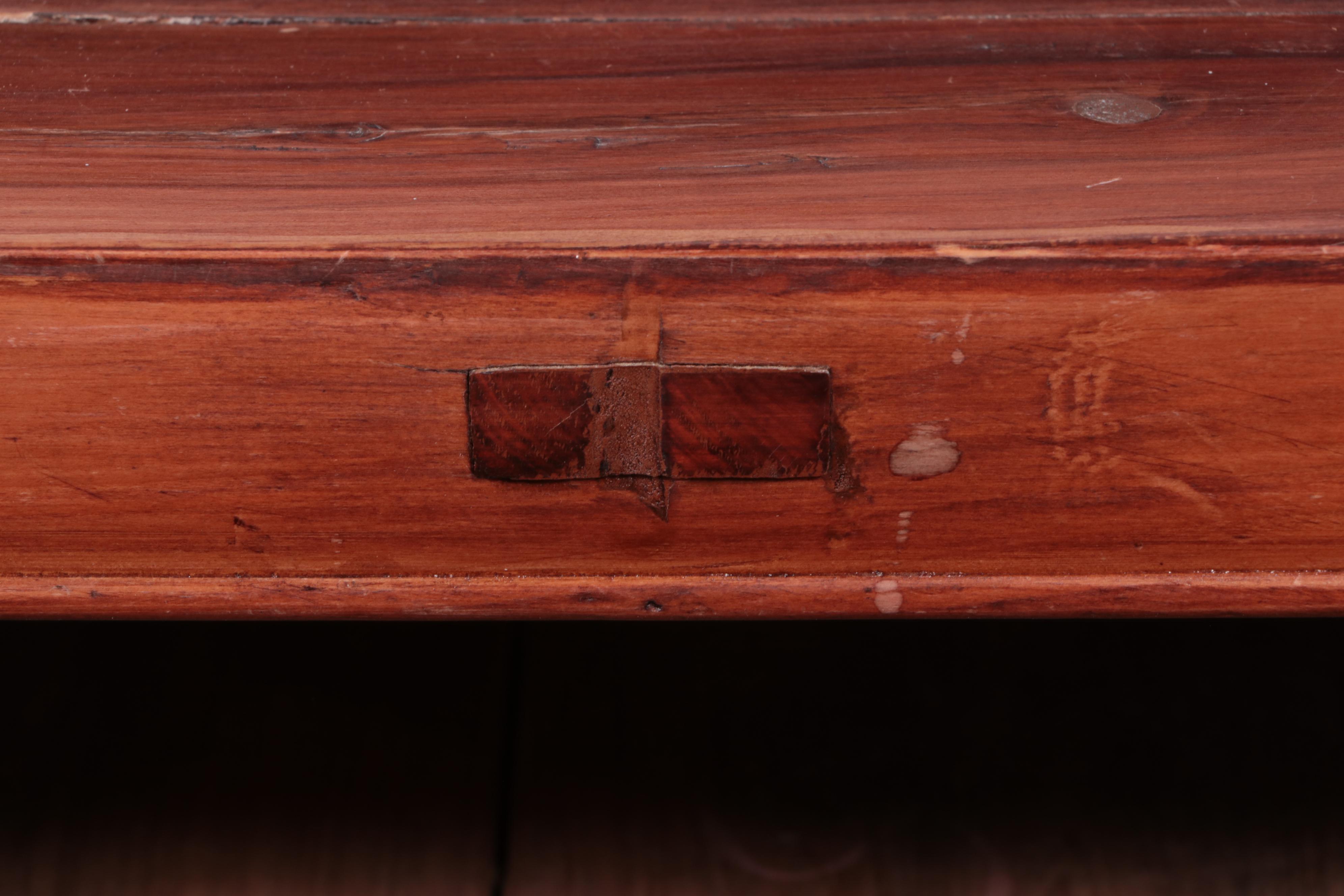 Chinese Hardwood Cabinet with Carved Details, Early to Mid-20th Century