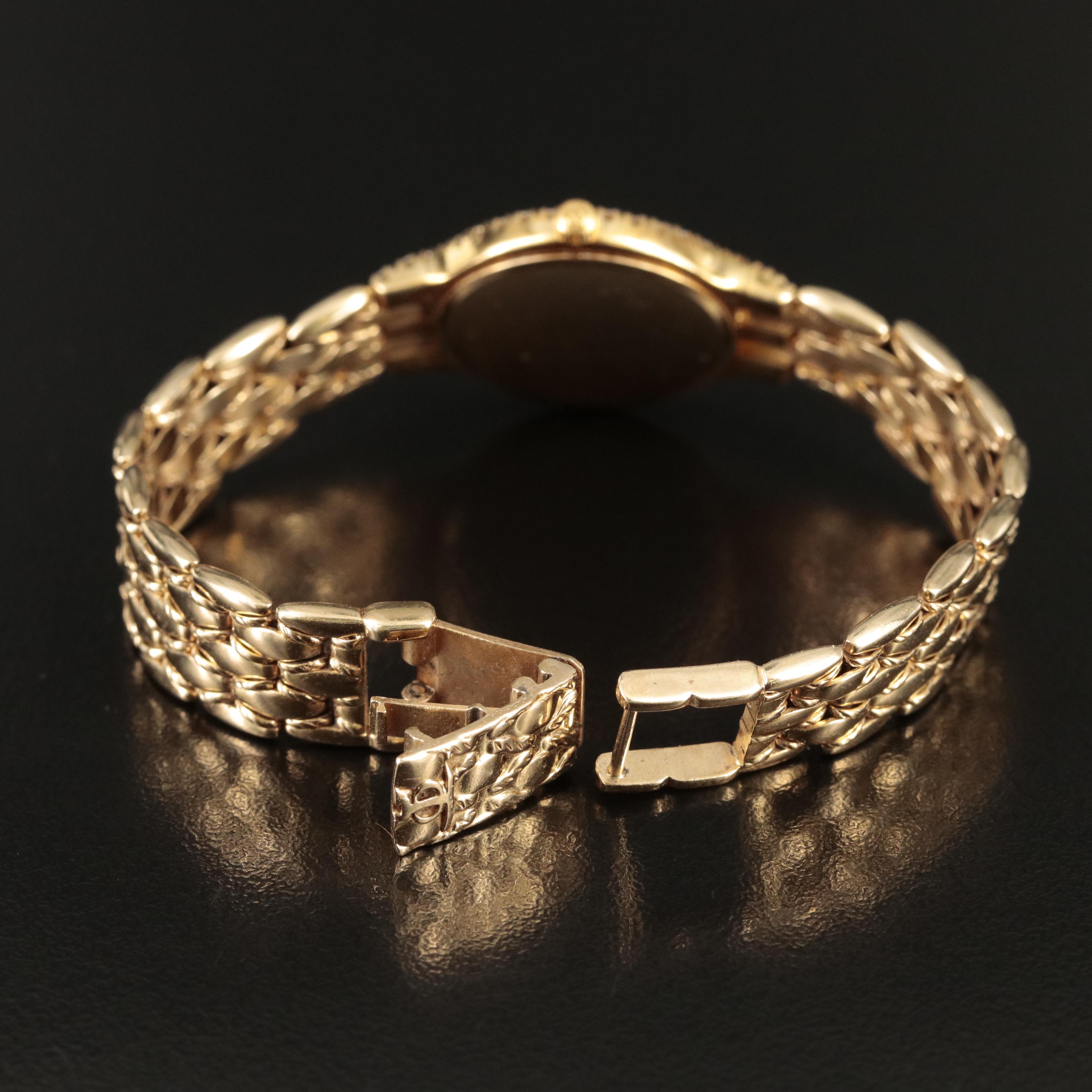 14K Baume & Mercier Mother of Pearl Diamond Watch