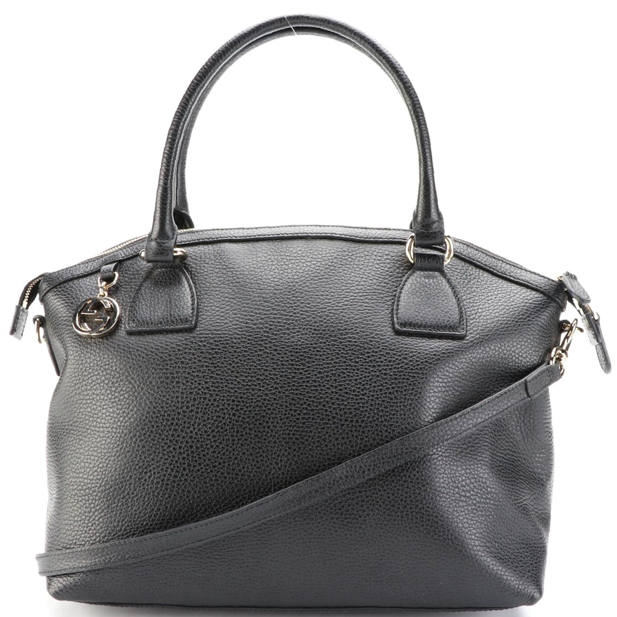 Gucci Two-Way Bag in Grained Leather
