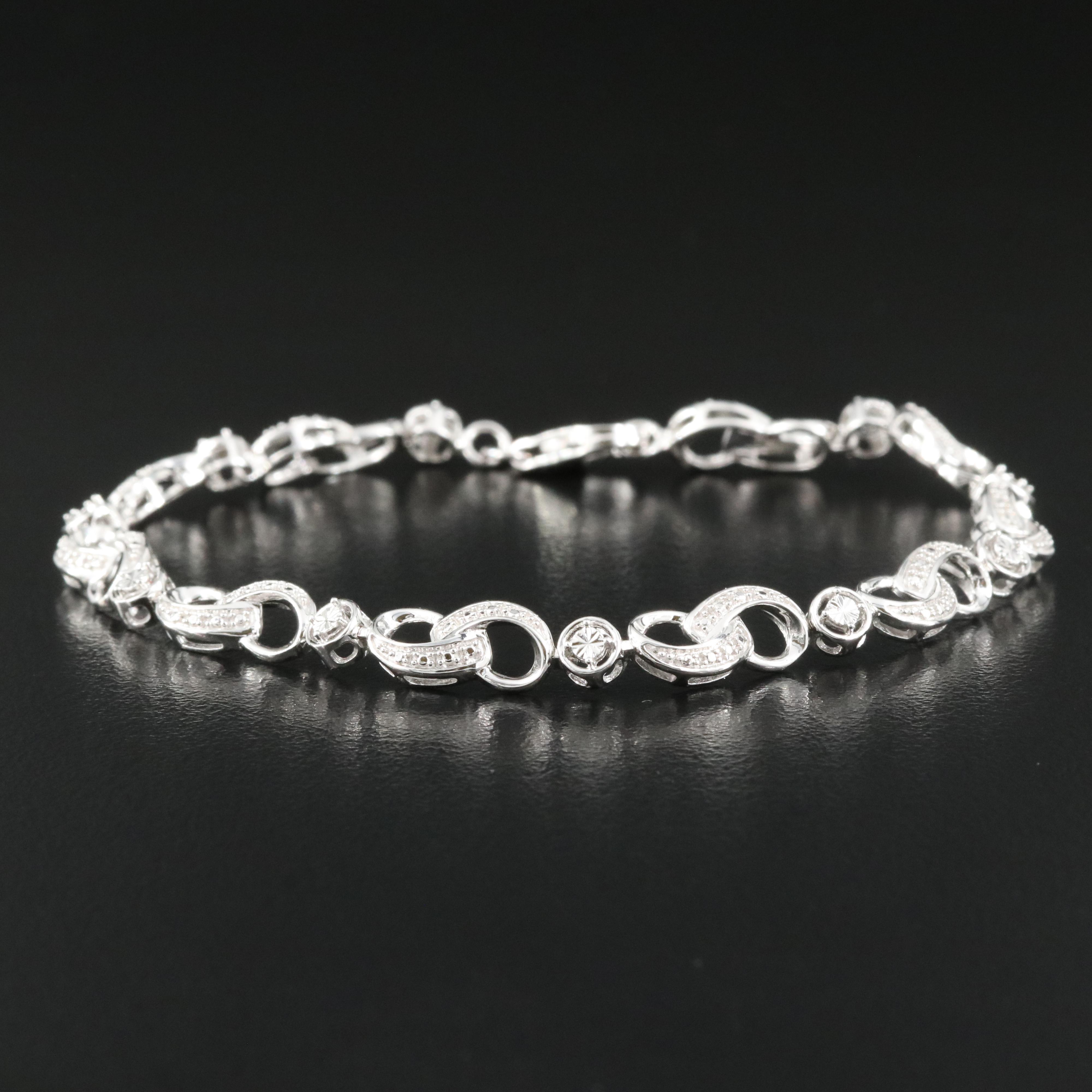 Diamond Bracelet in Sterling