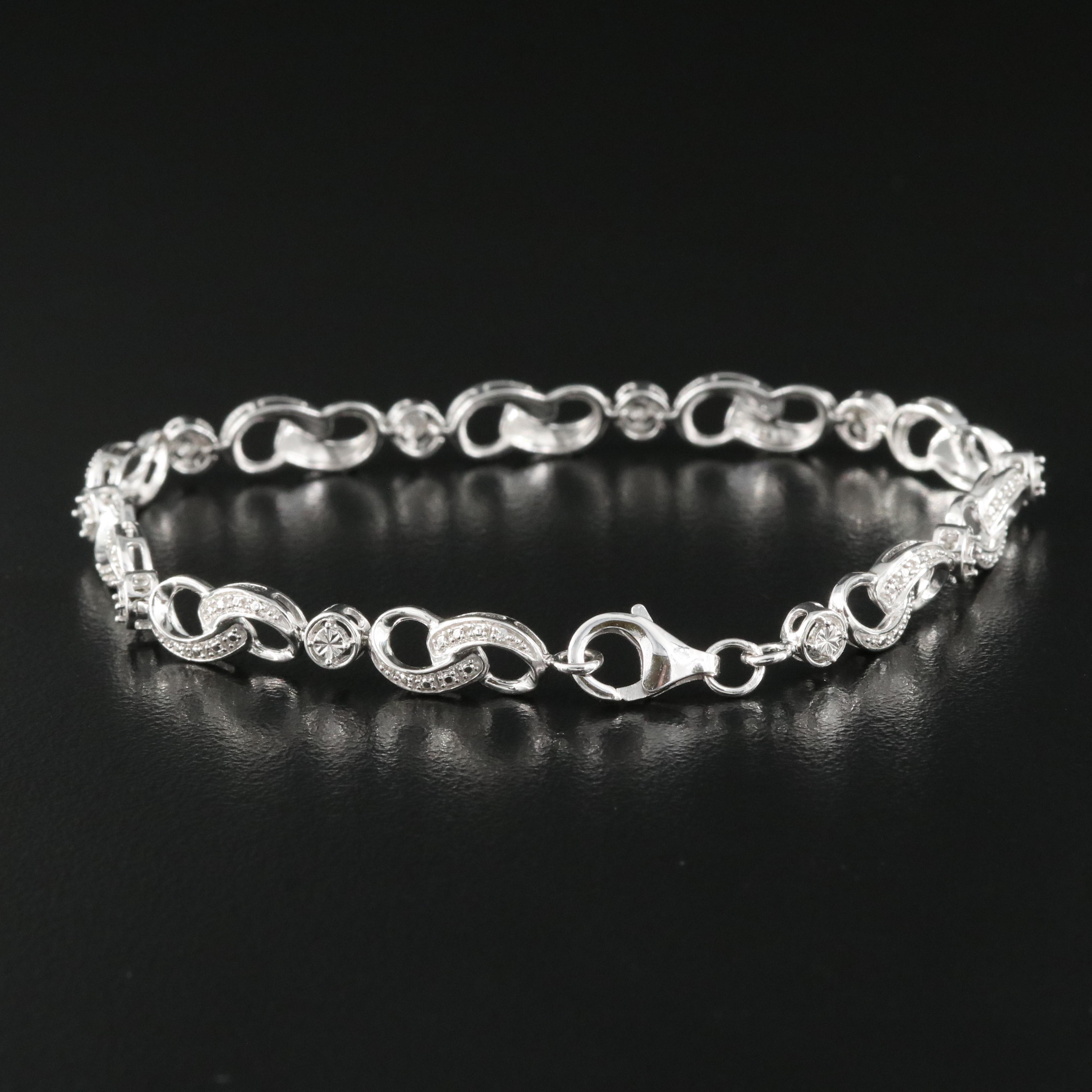 Diamond Bracelet in Sterling