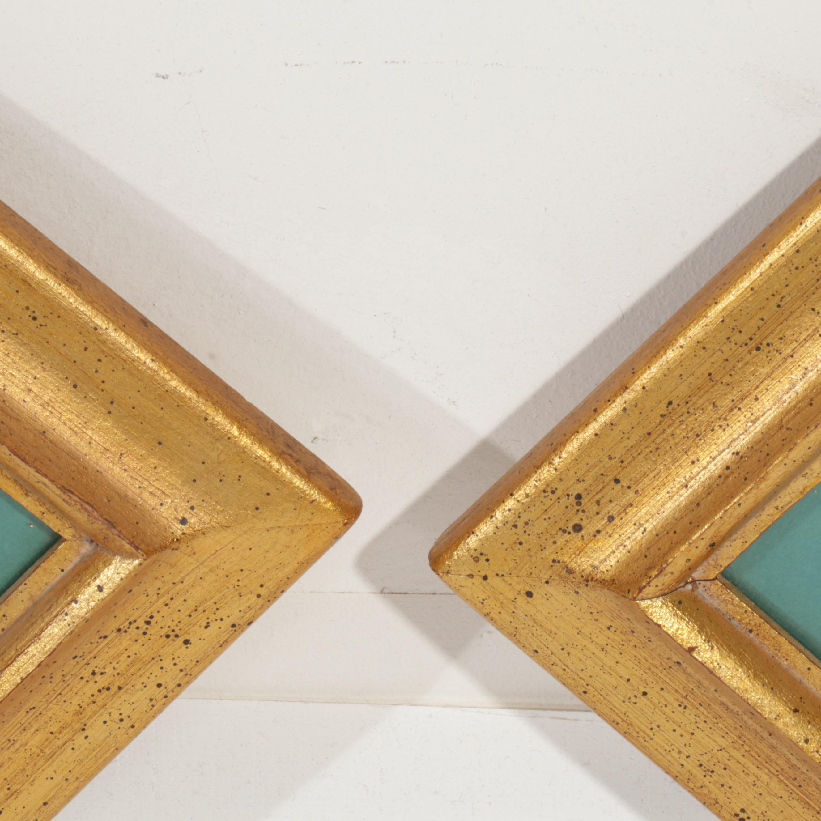 European City Outskirts Hand-Colored Engravings, Circa 1840