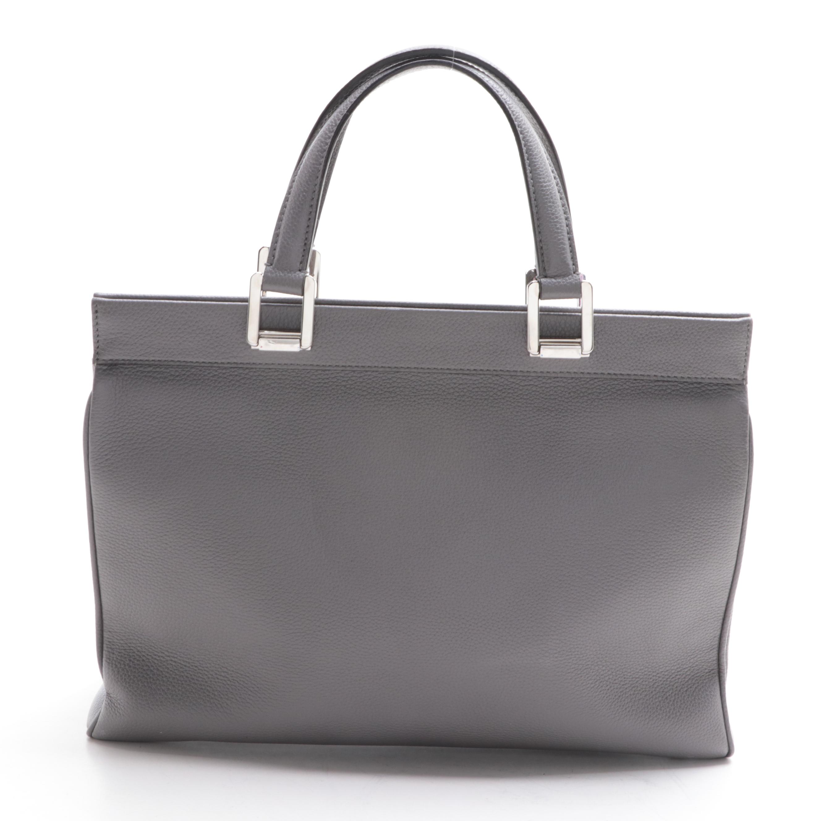 Gucci Zumi Top Handle Medium Bag in Grained Leather