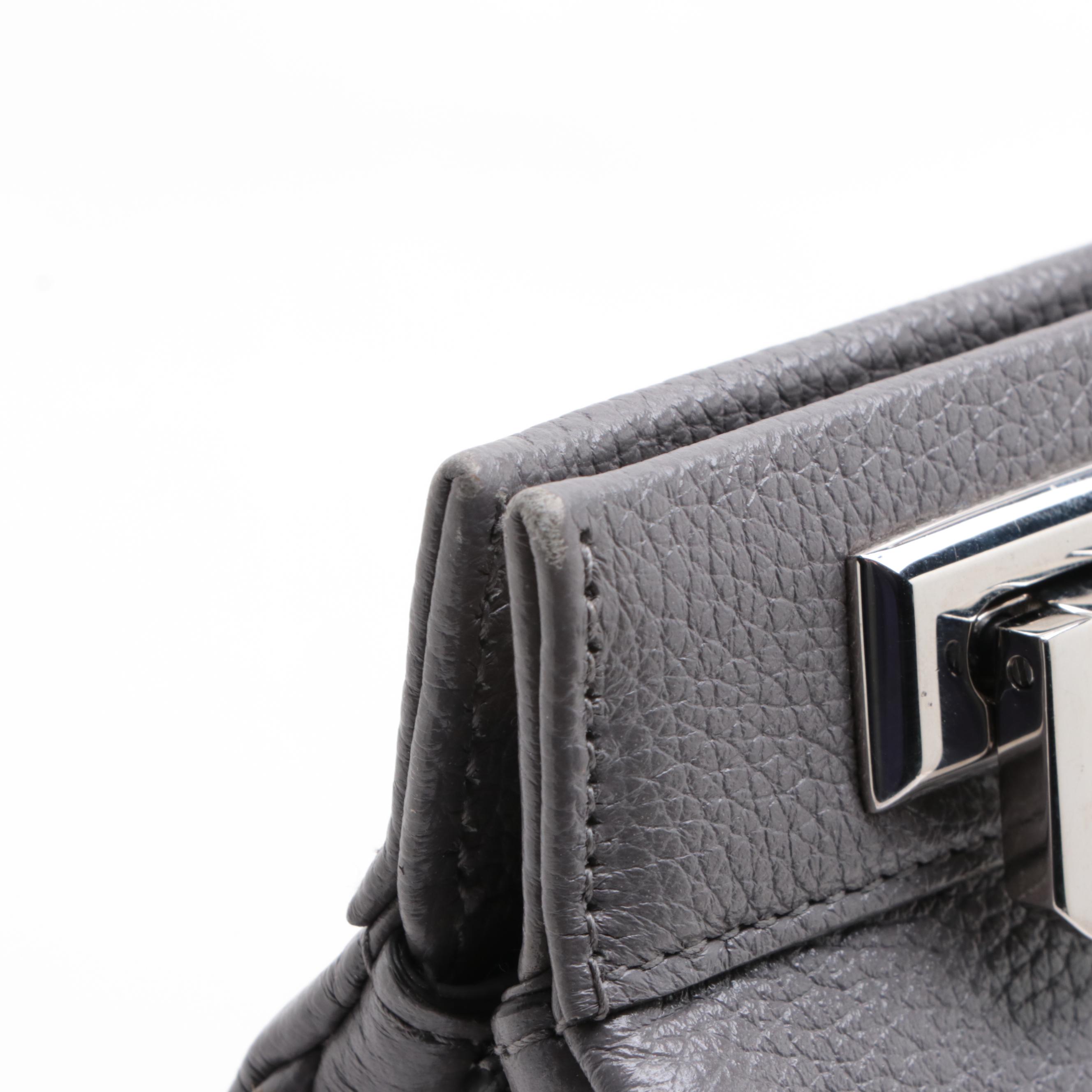 Gucci Zumi Top Handle Medium Bag in Grained Leather