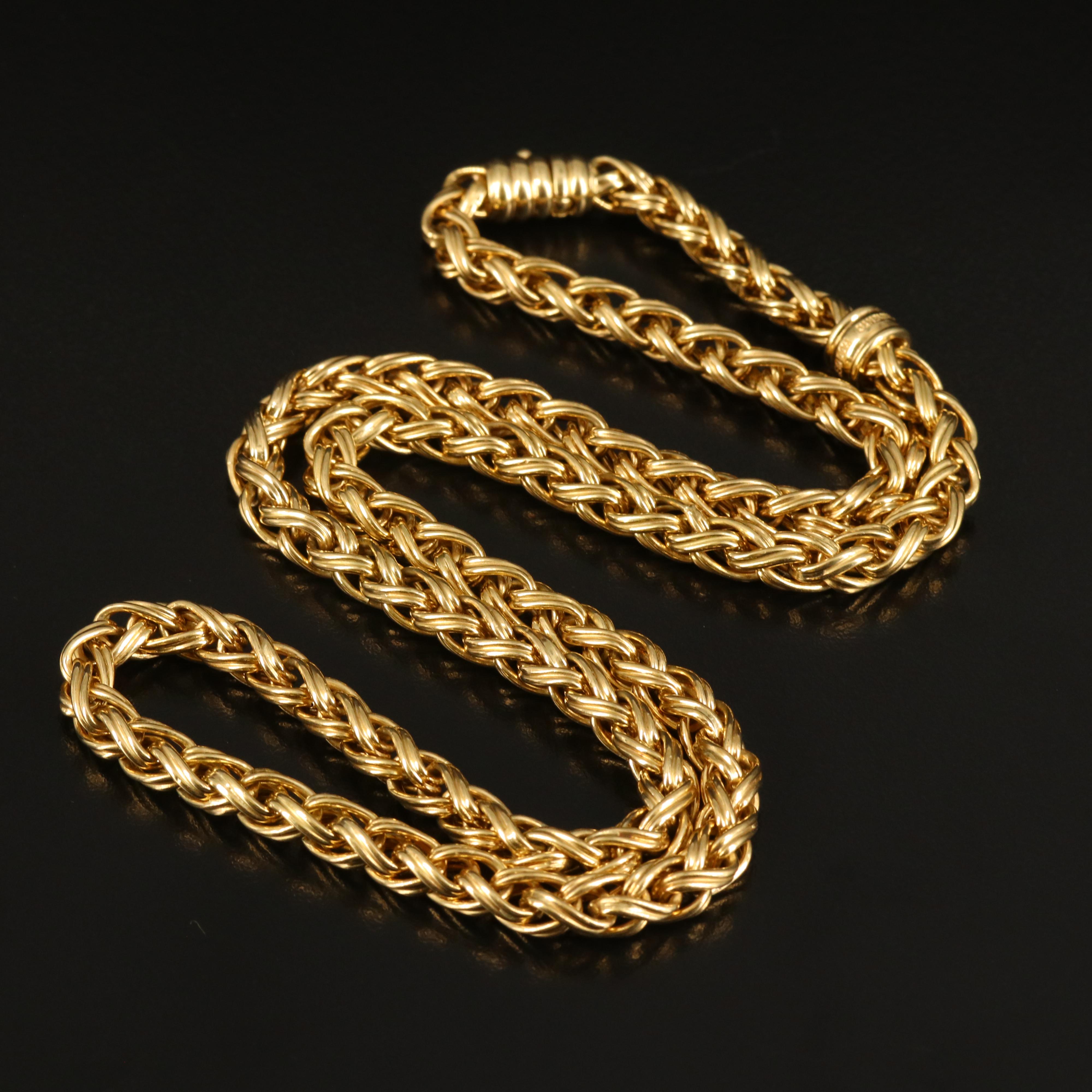 Chimento 18K Wheat Chain Necklace