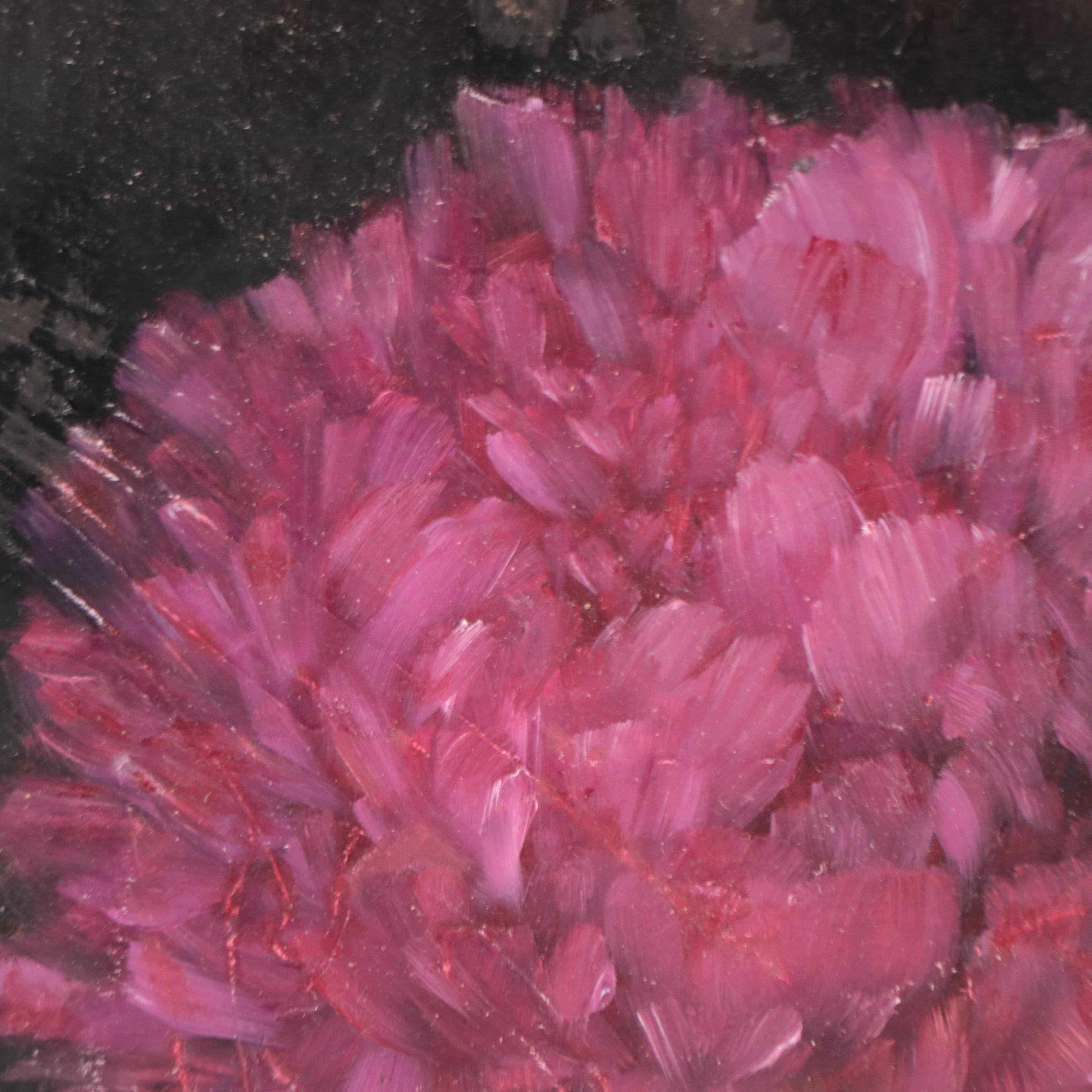 Thu-Thuy Tran Oil Painting "Deep Pink Peonies in Spring," 2022