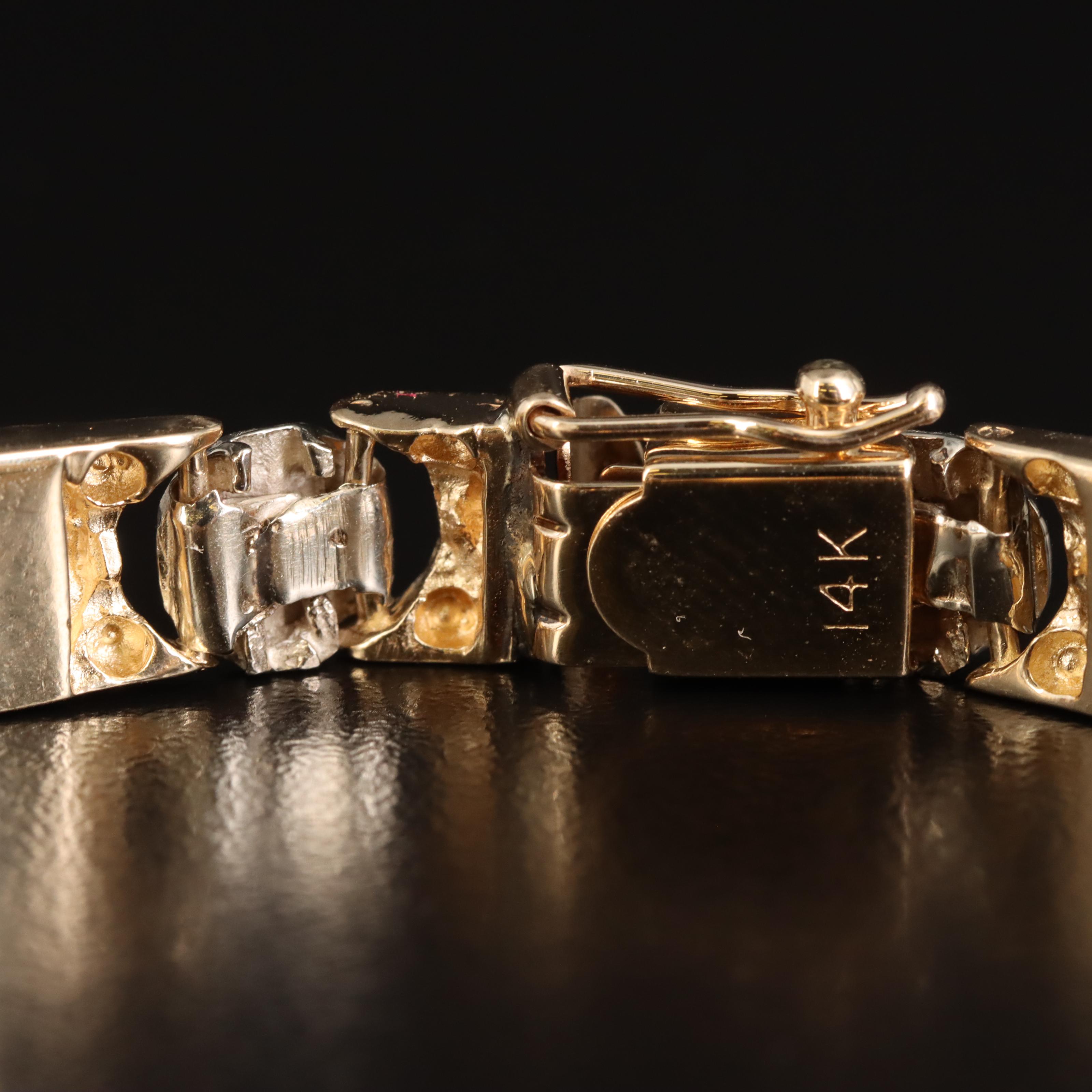 14K Cat Bracelet