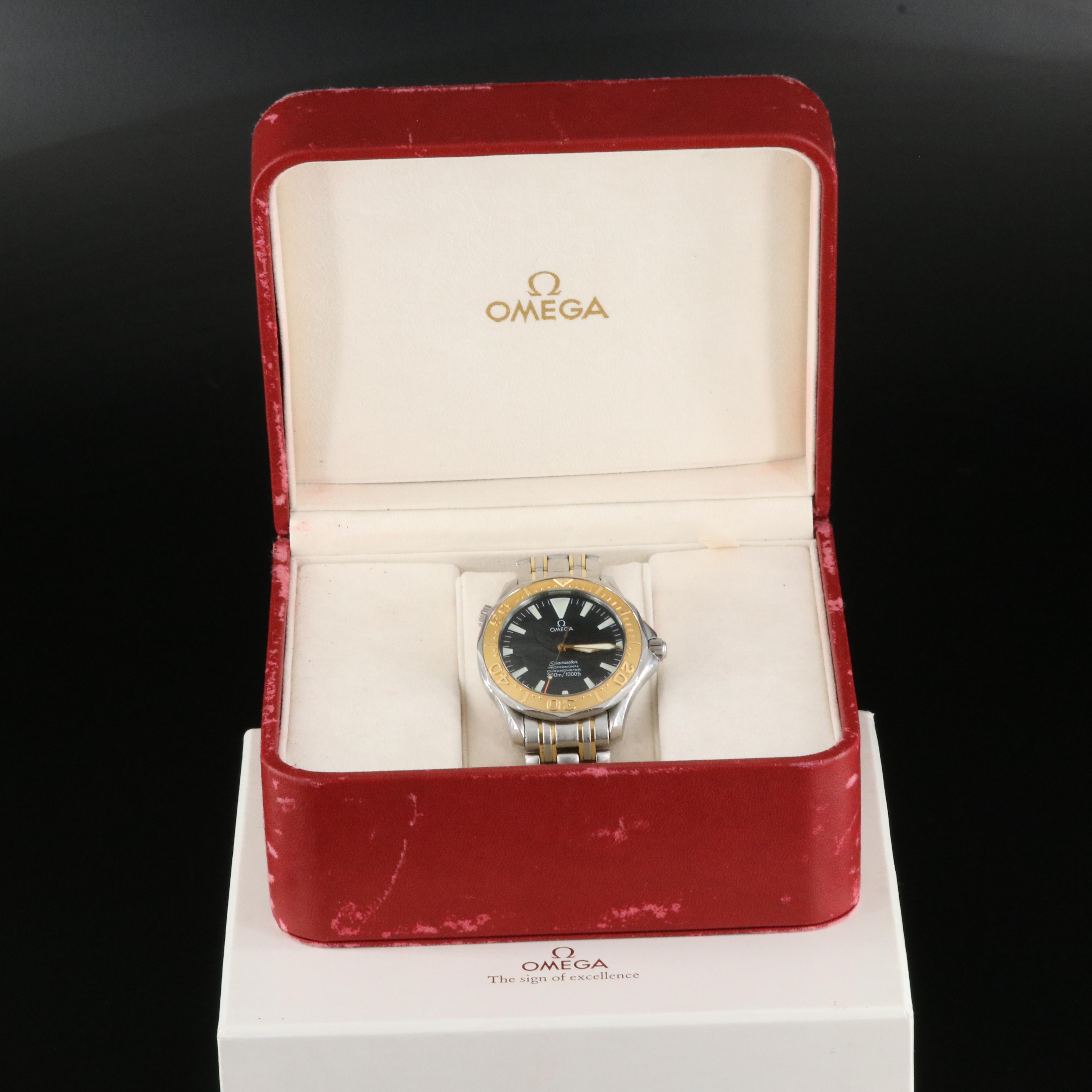 2006 Omega Seamaster Professional 18K and Stainless Steel Watch