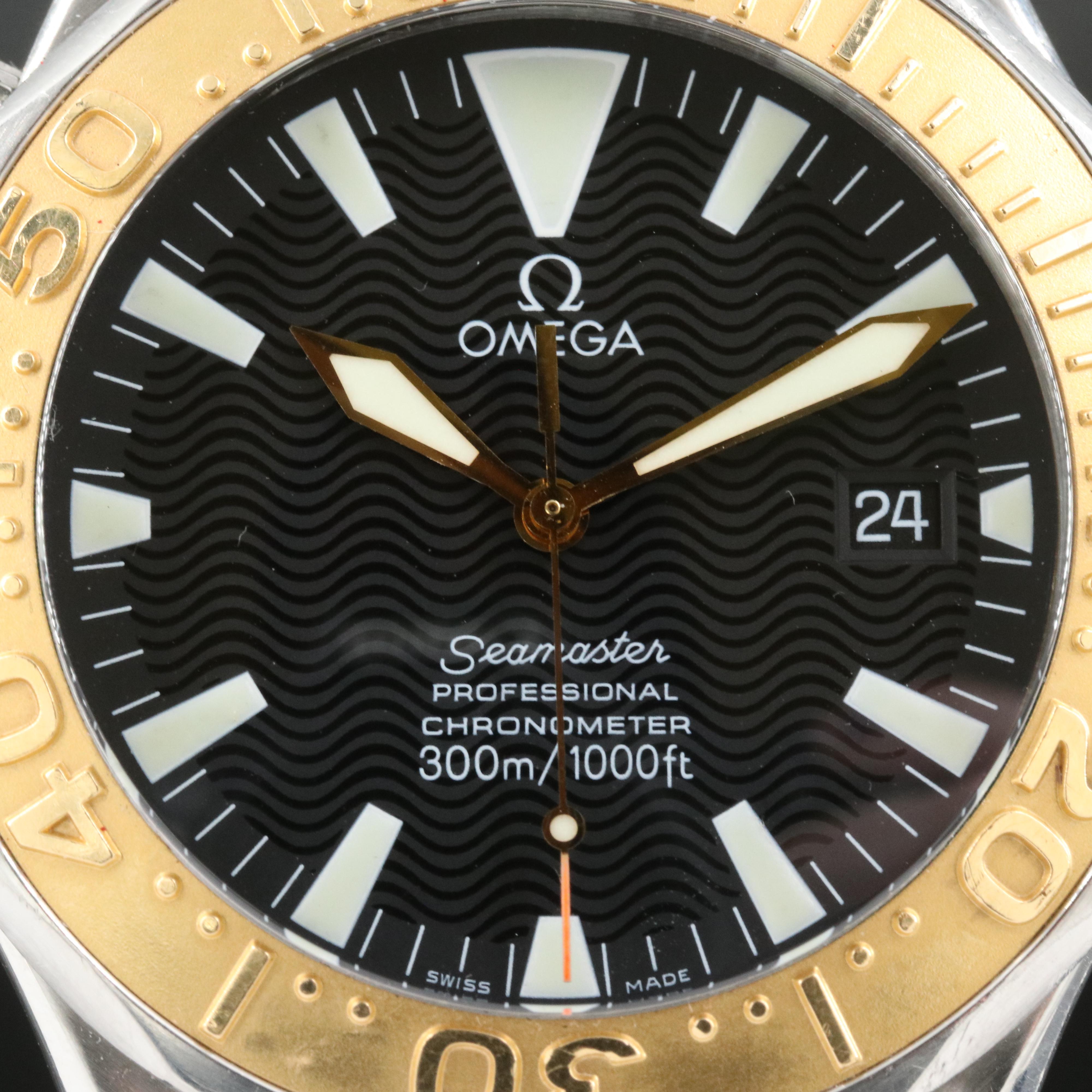 2006 Omega Seamaster Professional 18K and Stainless Steel Watch