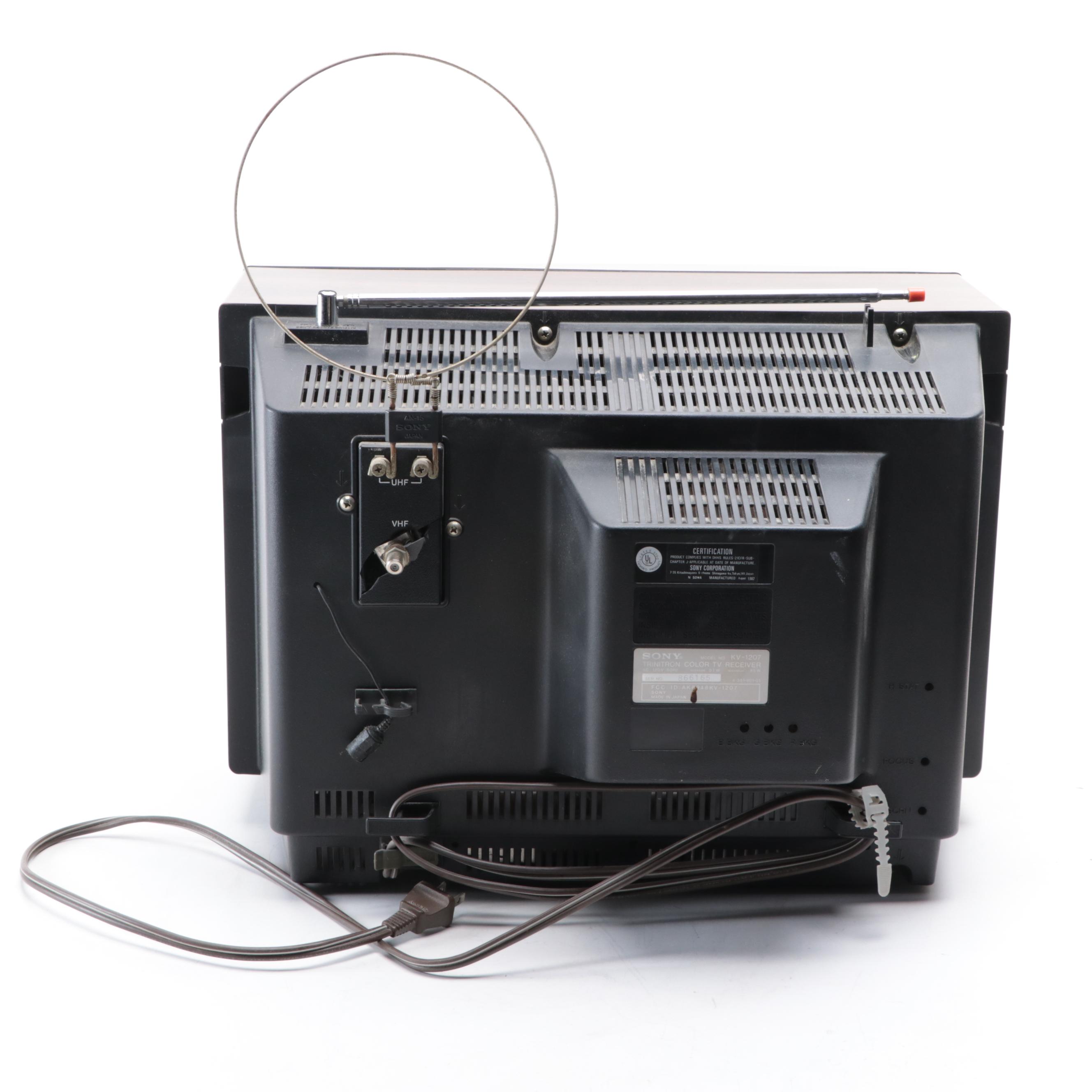 Sony Trinitron KV-1207 Color Television Receiver, 1982