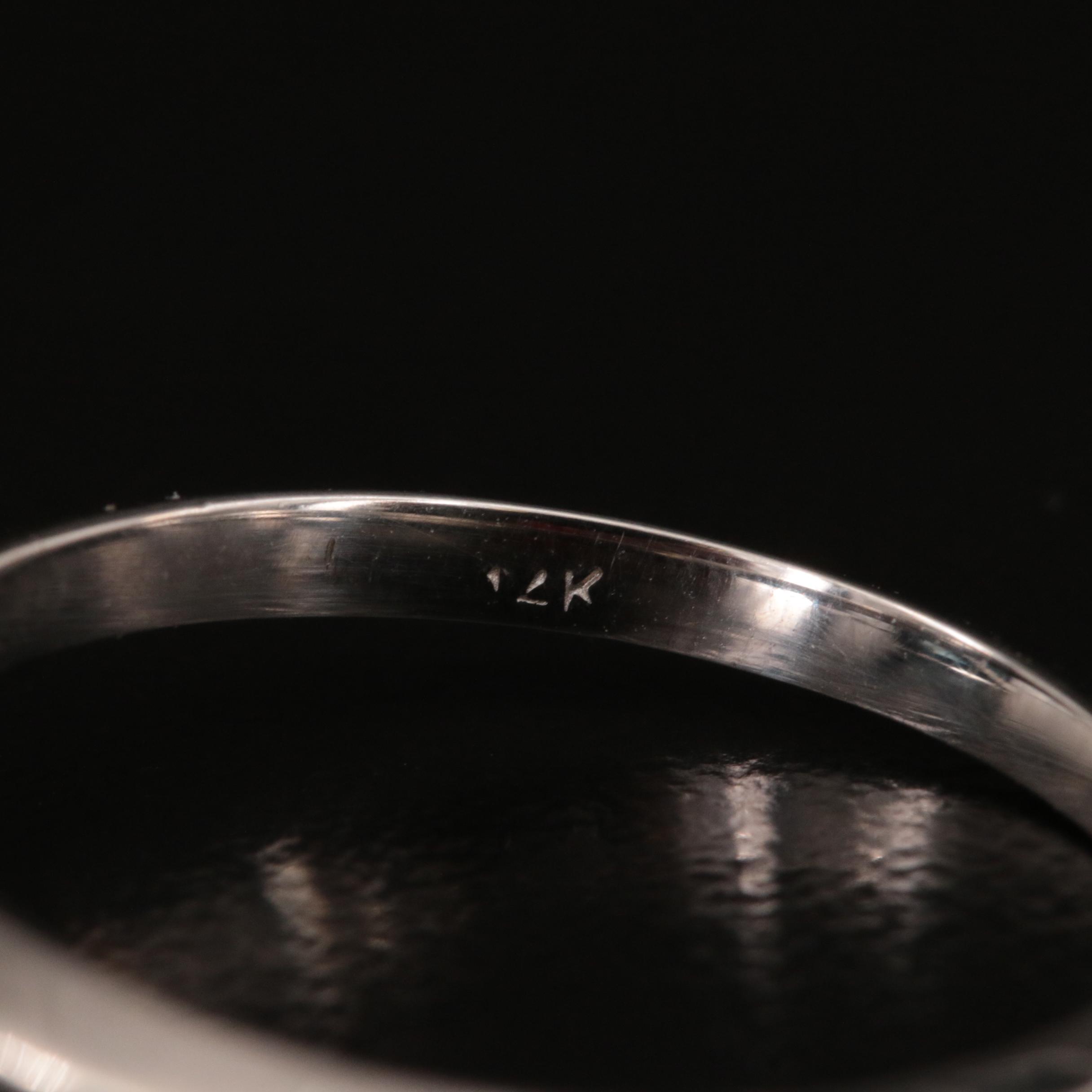 14K 3.05 CT Fancy Blue Diamond Solitaire Ring