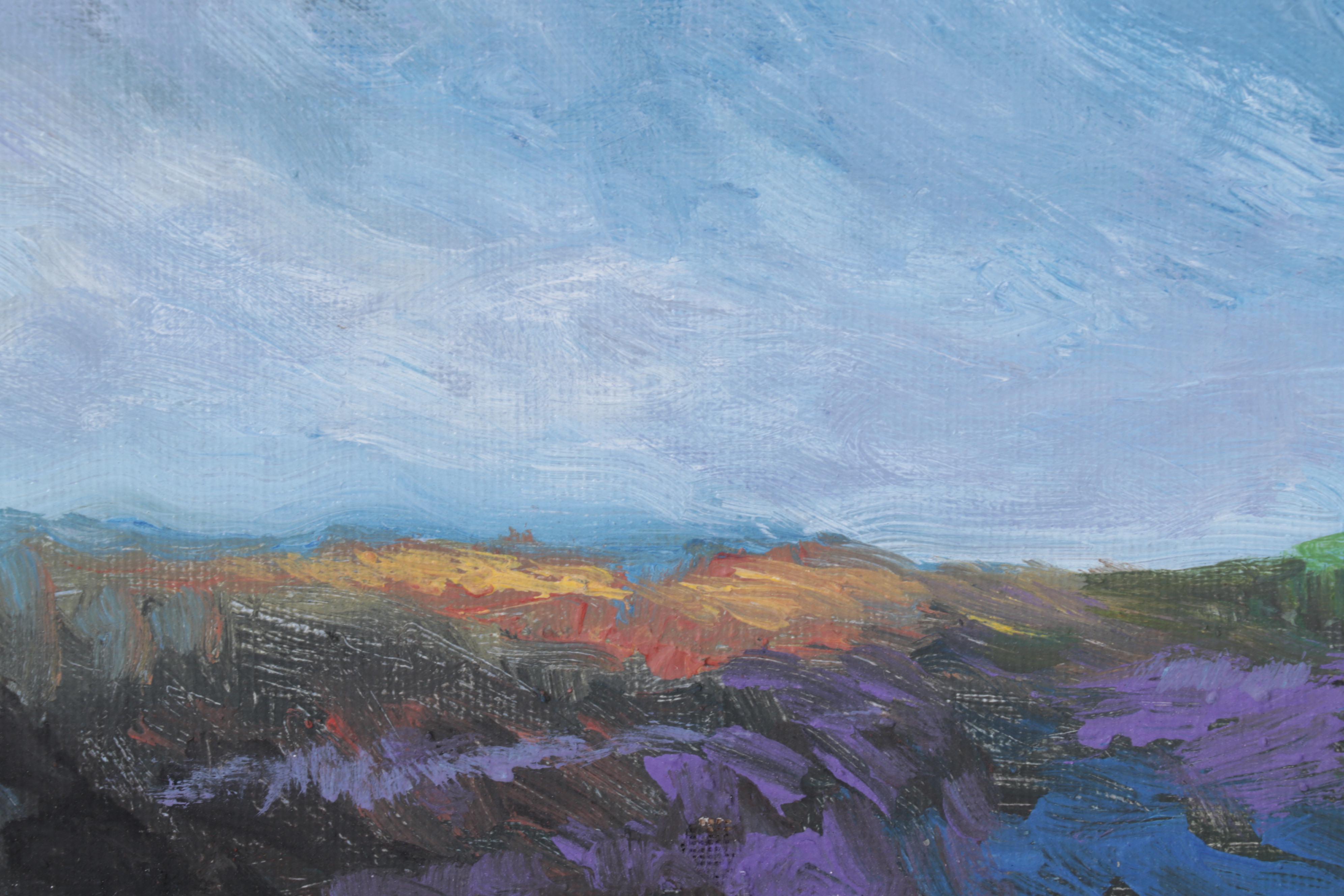 Sulmaz H. Radvand Pastoral Landscape Oil Painting, 2022