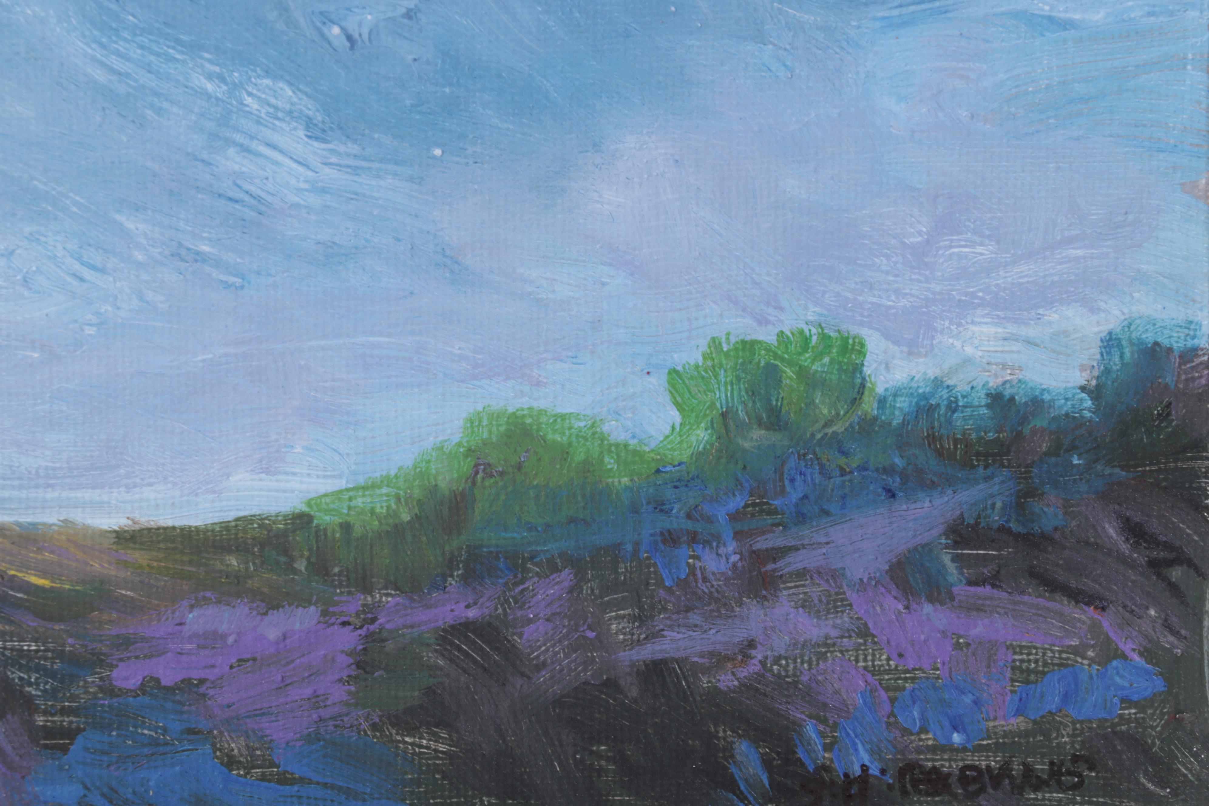 Sulmaz H. Radvand Pastoral Landscape Oil Painting, 2022