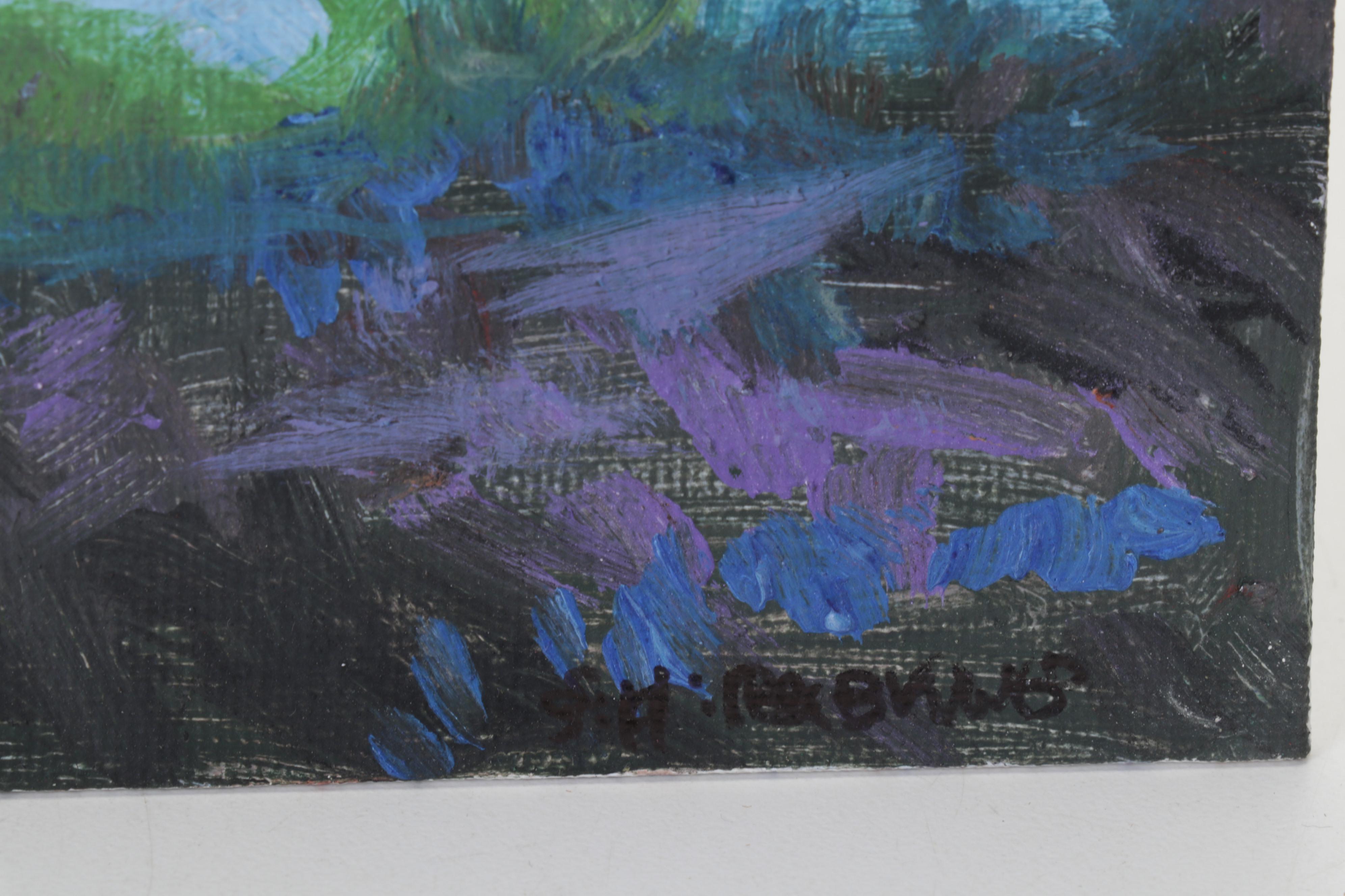 Sulmaz H. Radvand Pastoral Landscape Oil Painting, 2022