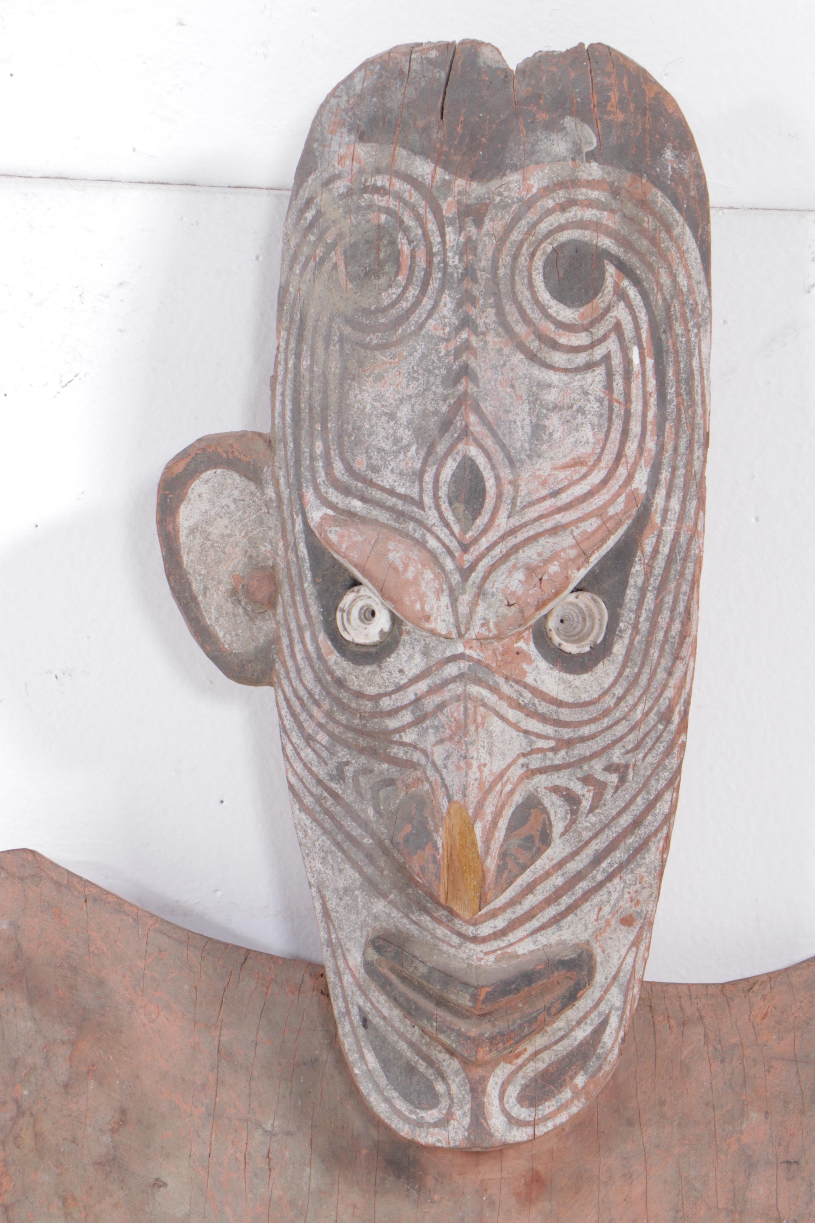 Sepik River Carved Wood Hook Figure, Papua New Guinea