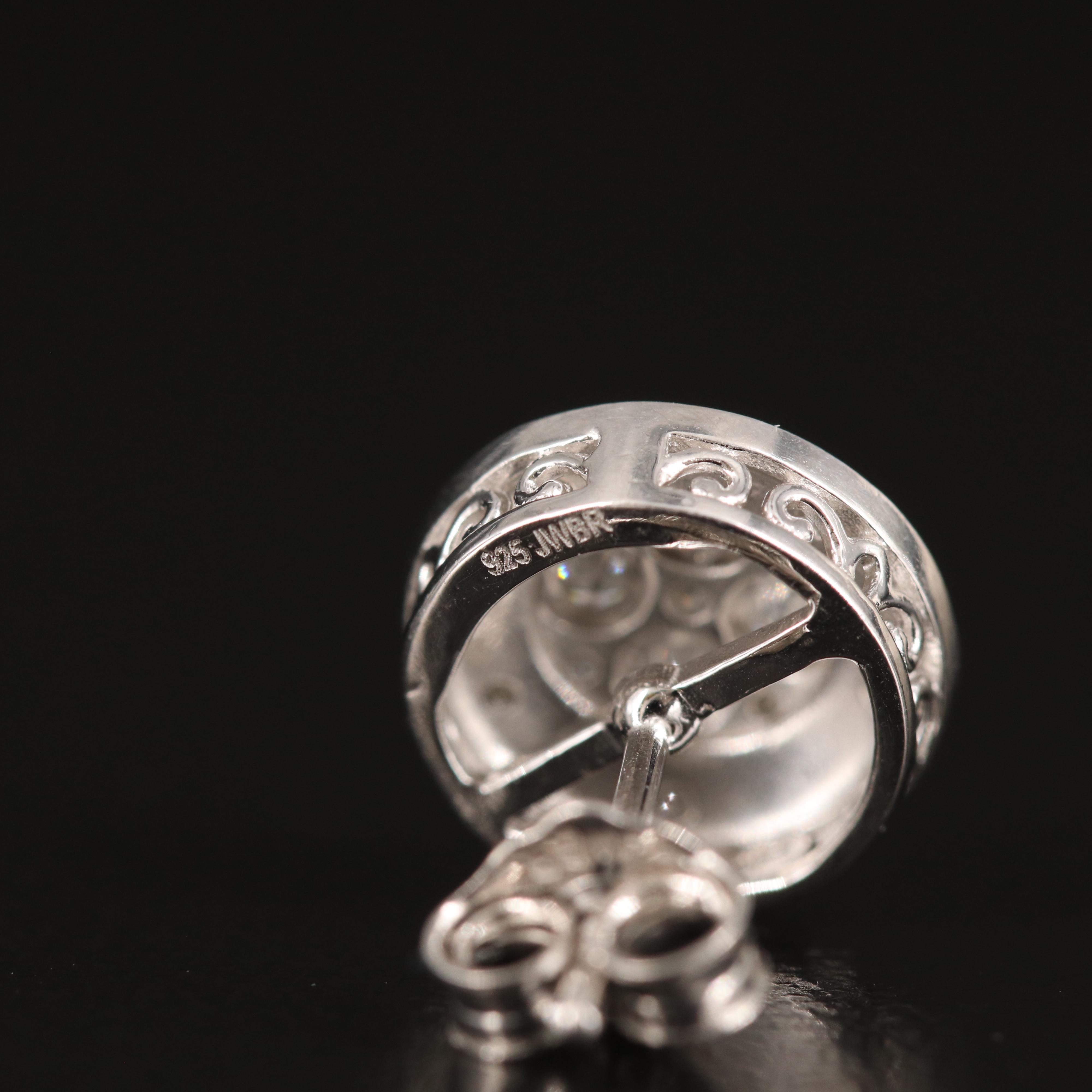 Diamond Stud Earrings in Sterling