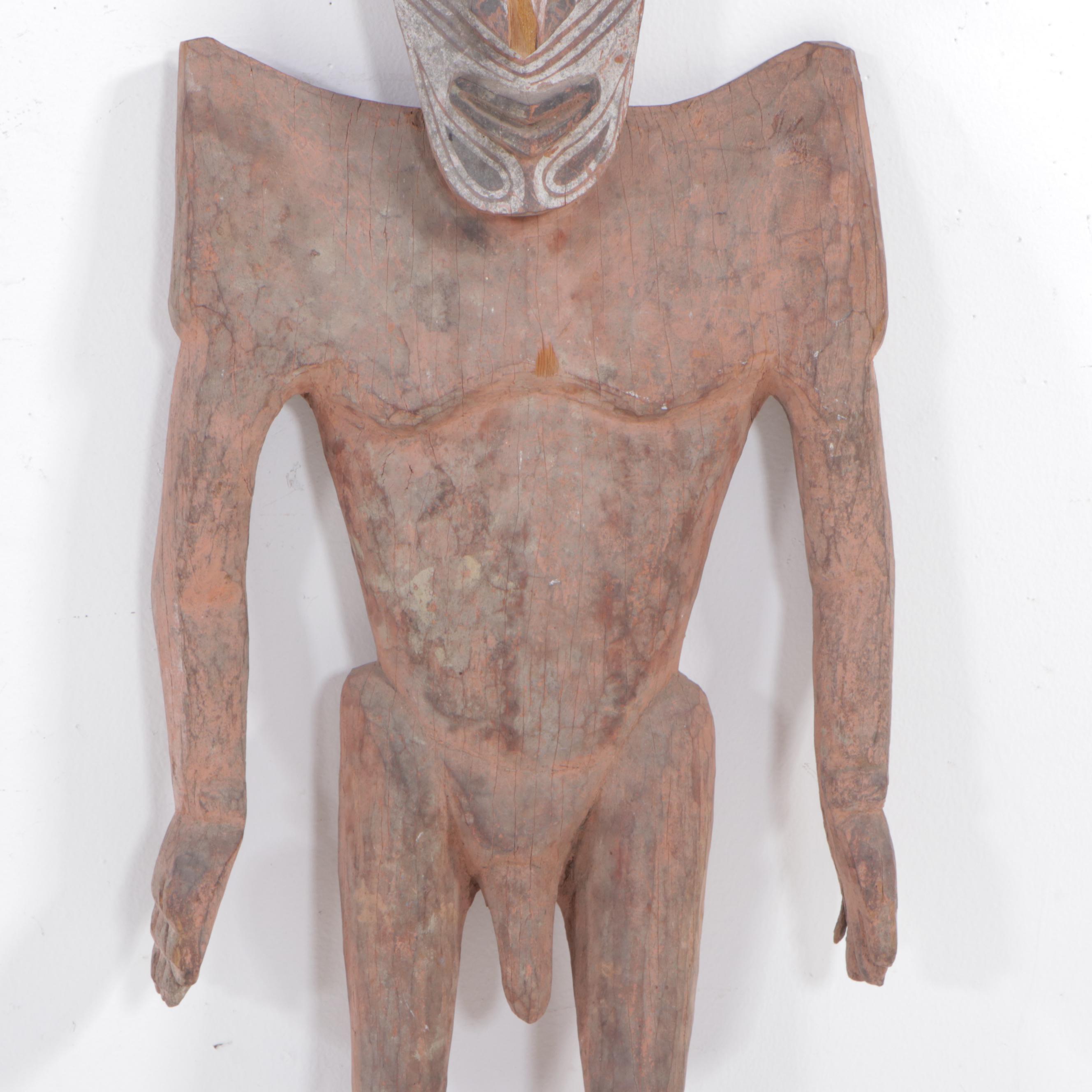 Sepik River Carved Wood Hook Figure, Papua New Guinea