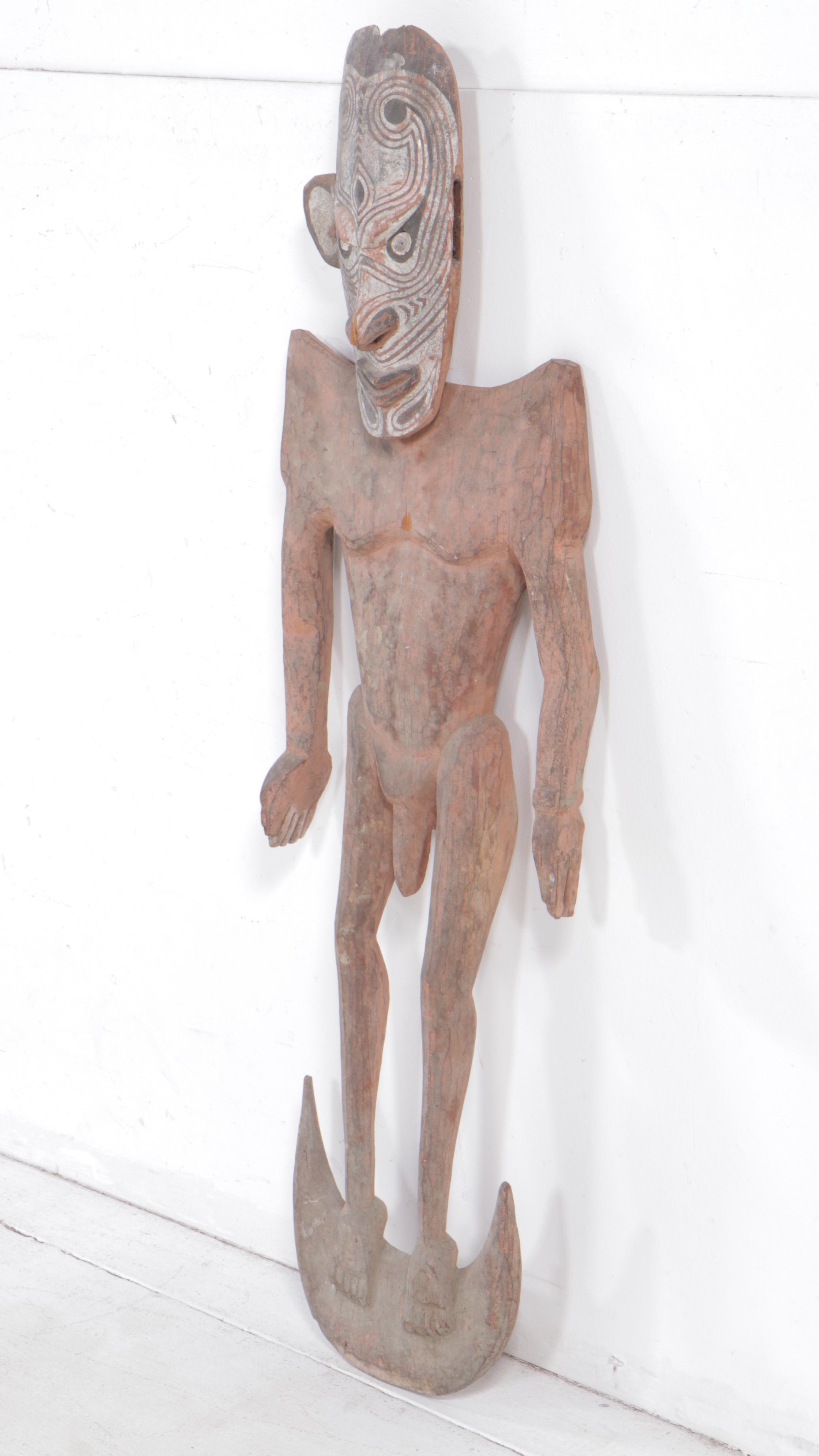 Sepik River Carved Wood Hook Figure, Papua New Guinea