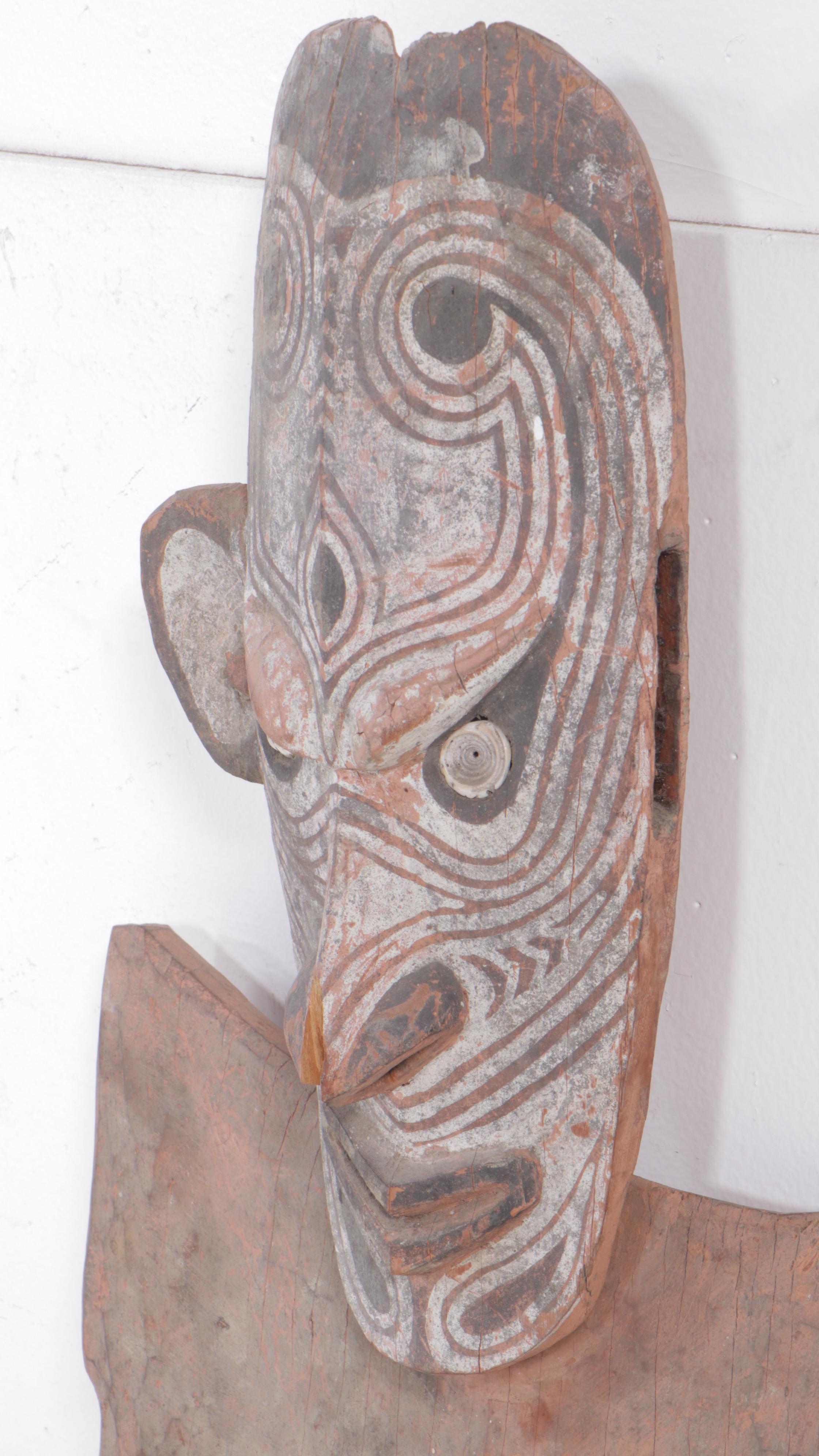 Sepik River Carved Wood Hook Figure, Papua New Guinea