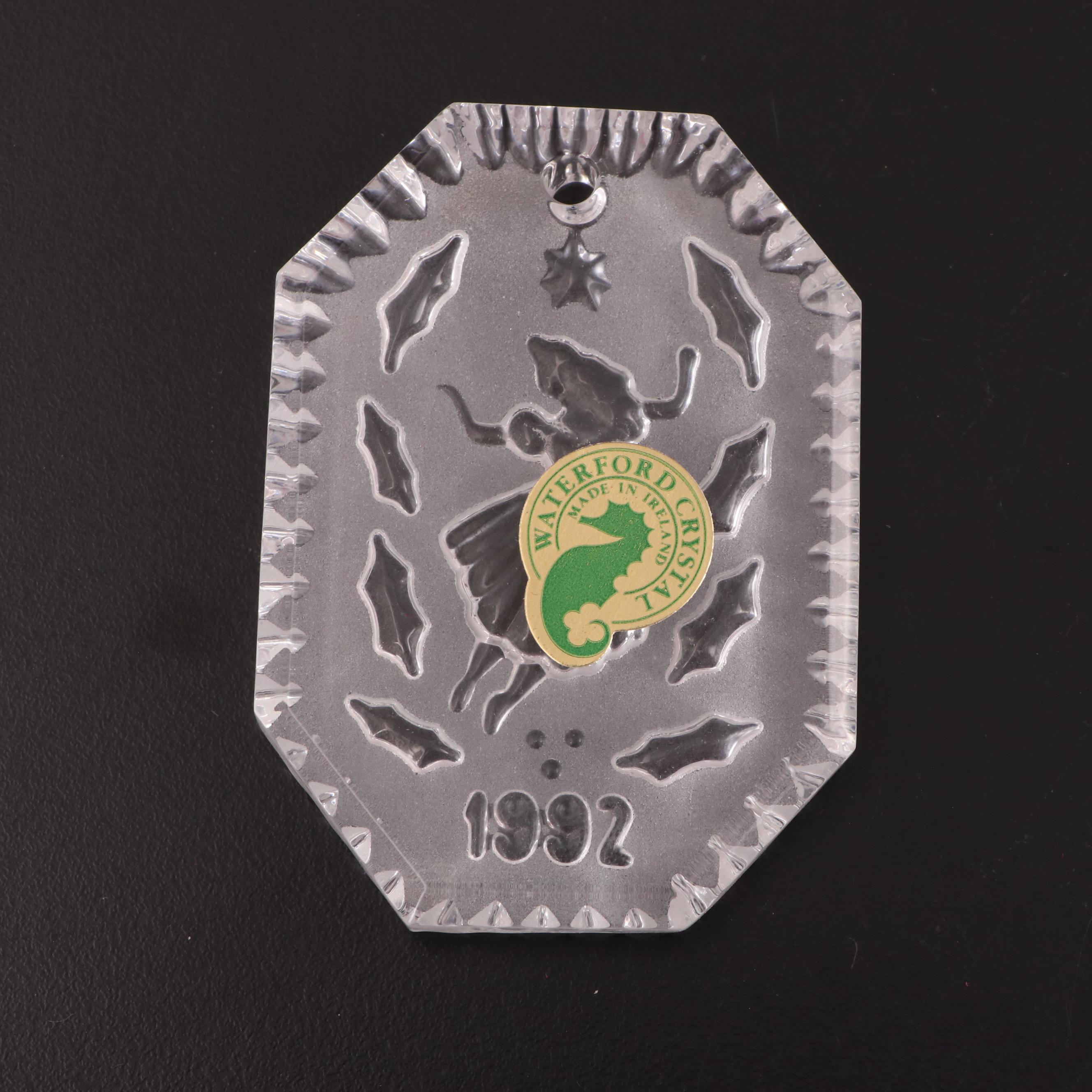 Waterford Crystal "Twelve Days of Christmas" Ornaments, Late 20th Century